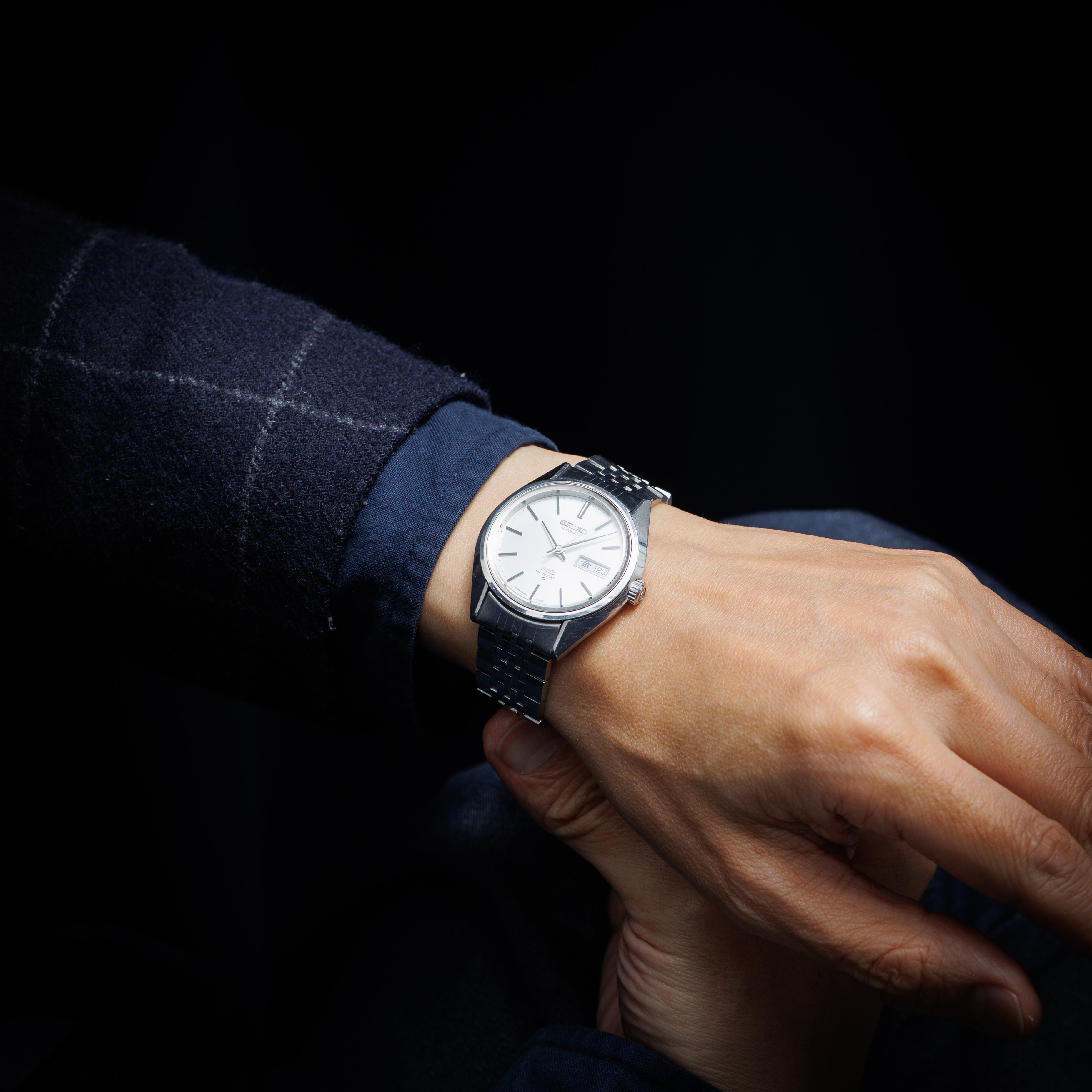 キングセイコー ハイビート 1974年製 Ref.5626-7113 56KS シルバーダイヤル 純正ブレス