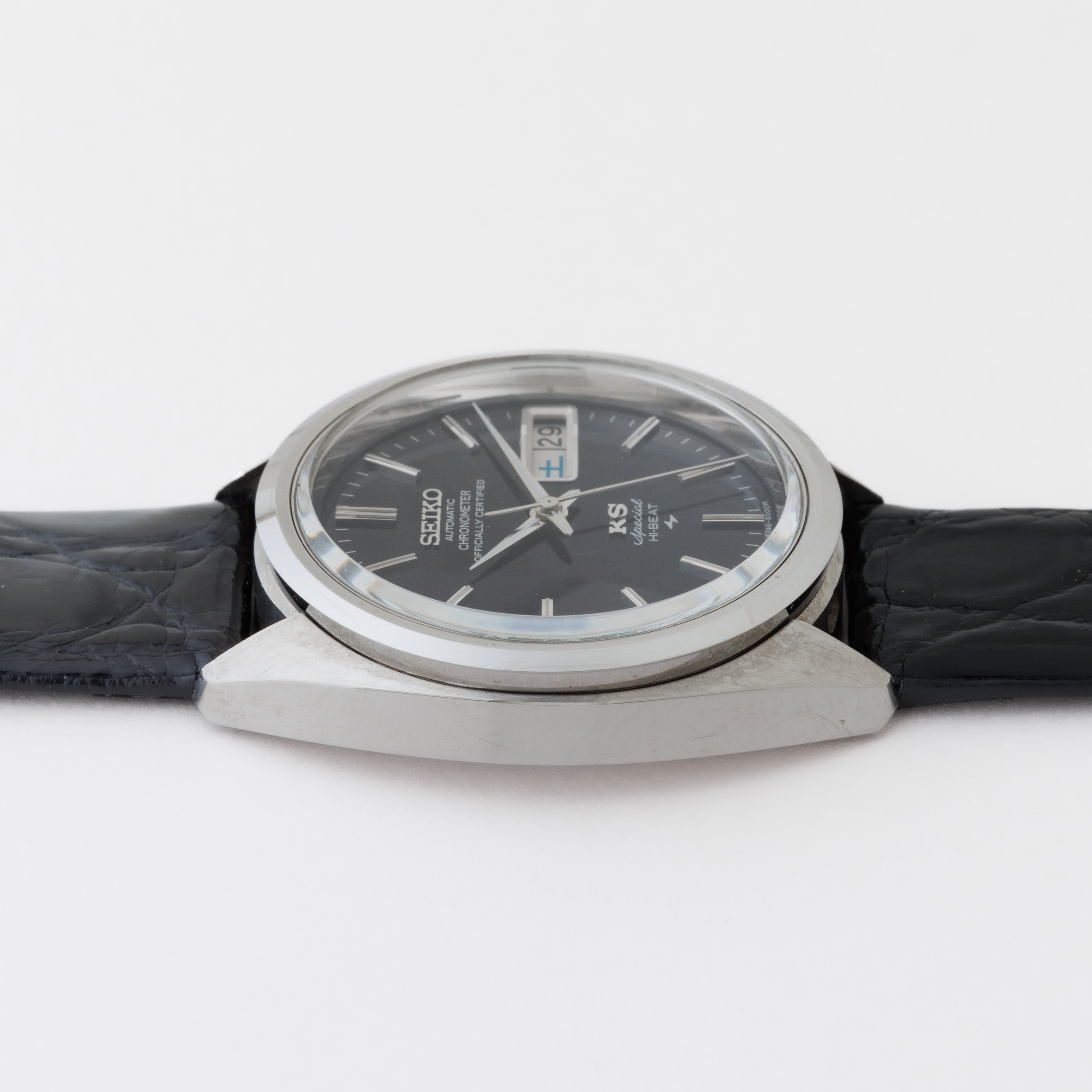 キングセイコー クロノメーター スペシャル 1972年製 ブラックダイヤル Ref.5246-6000 52KS 純正尾錠付き