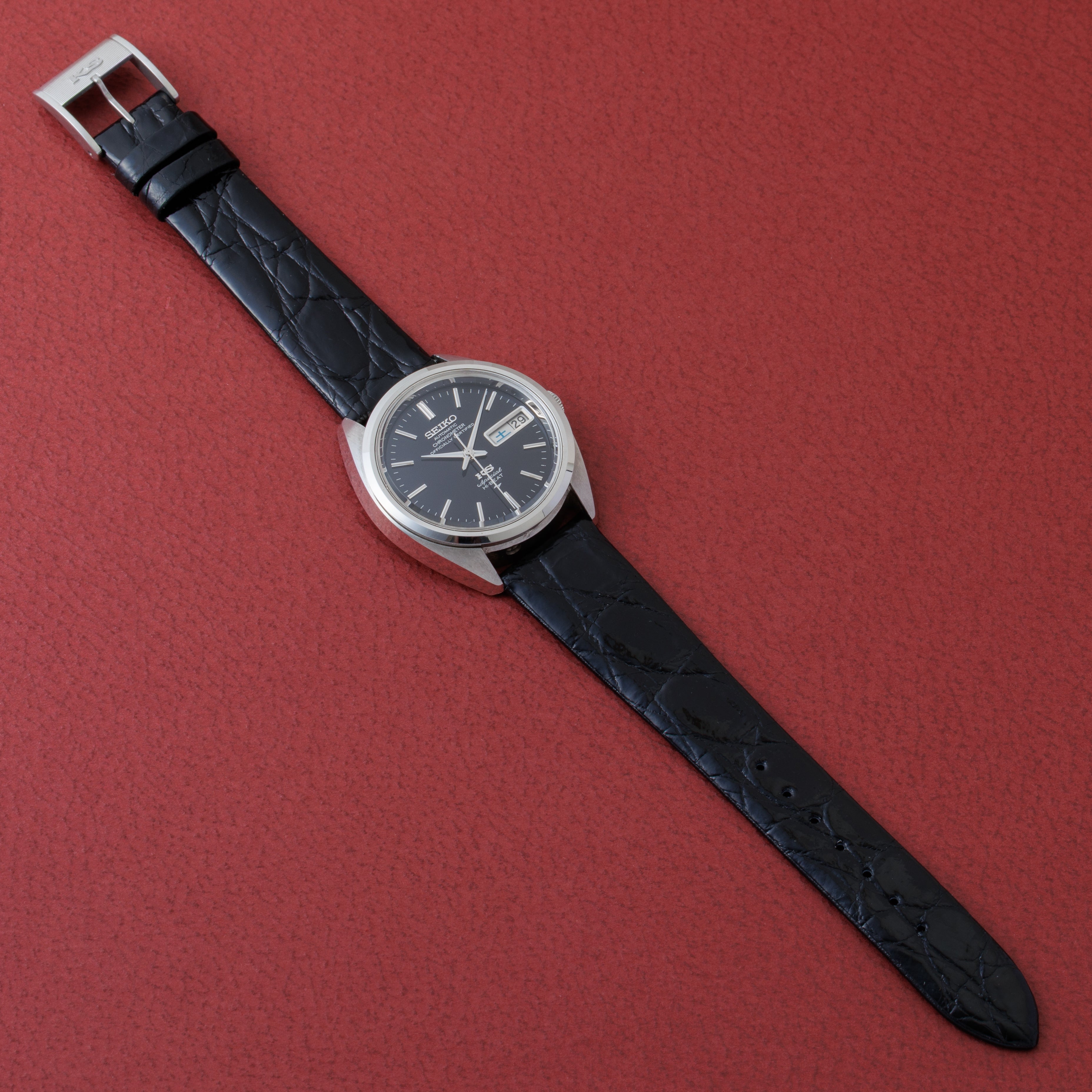 キングセイコー クロノメーター スペシャル 1972年製 ブラックダイヤル Ref.5246-6000 52KS 純正尾錠付き