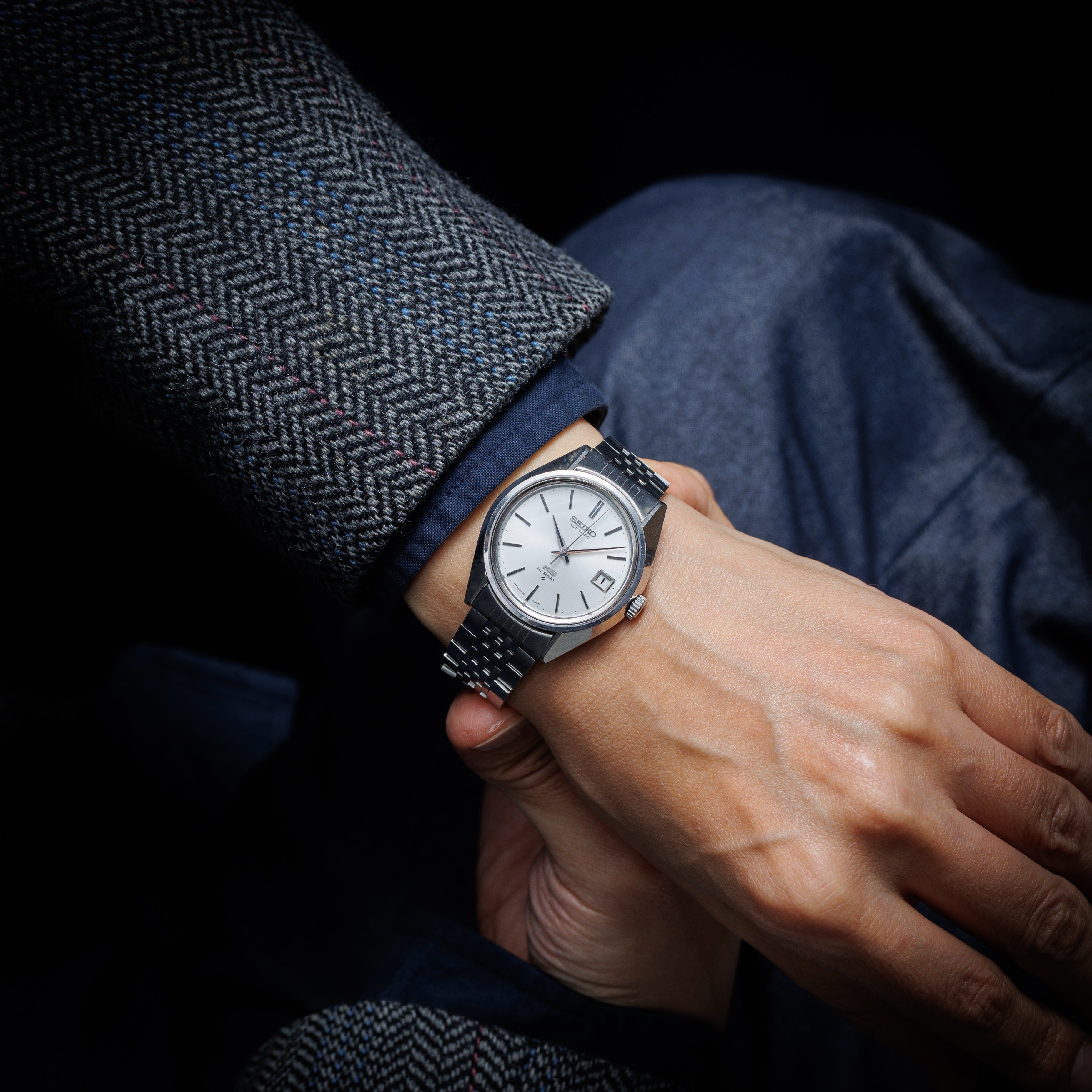 キングセイコー ハイビート自動巻き 1972年製 Ref.5625-7110 56KS 純正ブレス付き