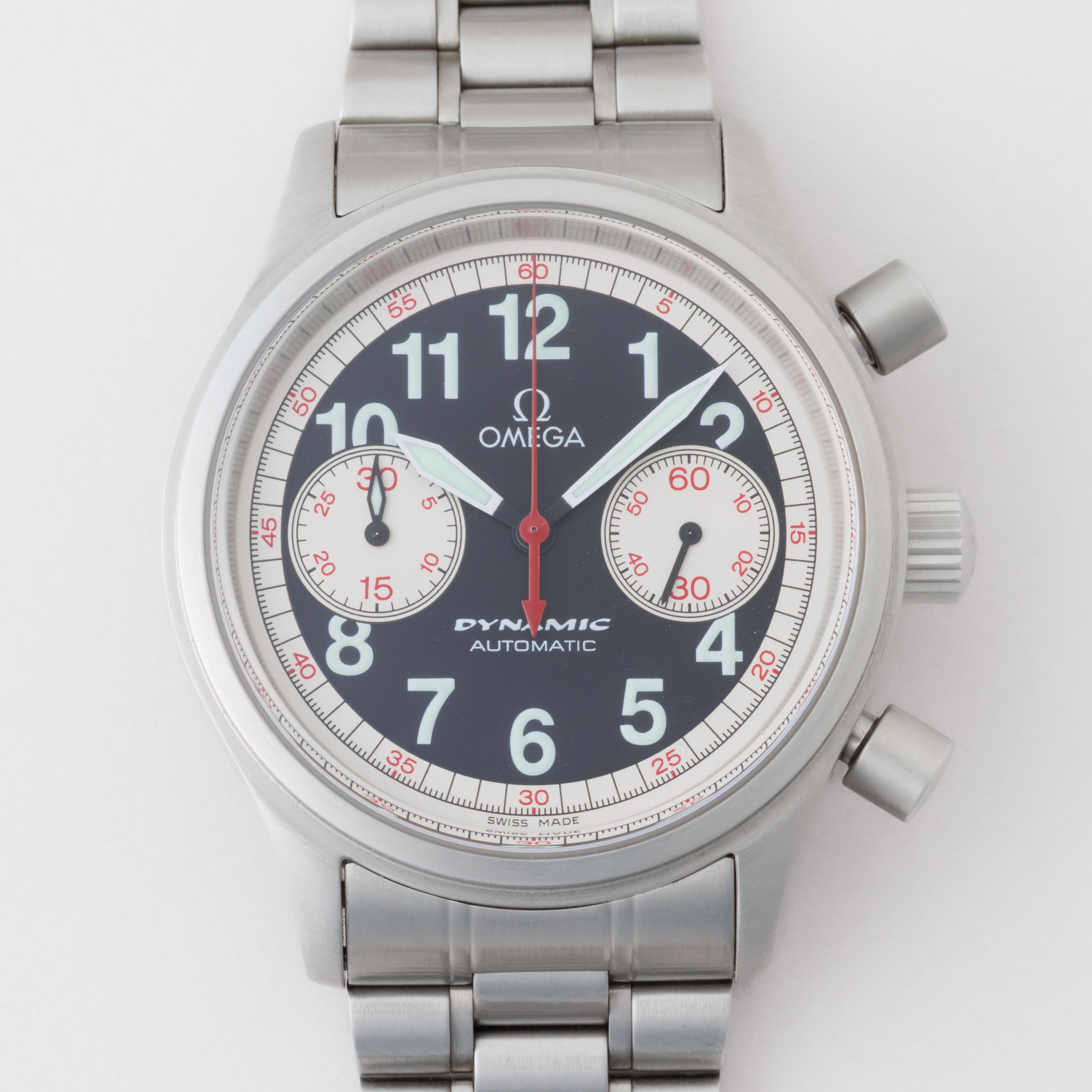 オメガ ダイナミッククロノ タルガフローリオ 1973本限定 自動巻き 1999年製 箱、ギャラ付き