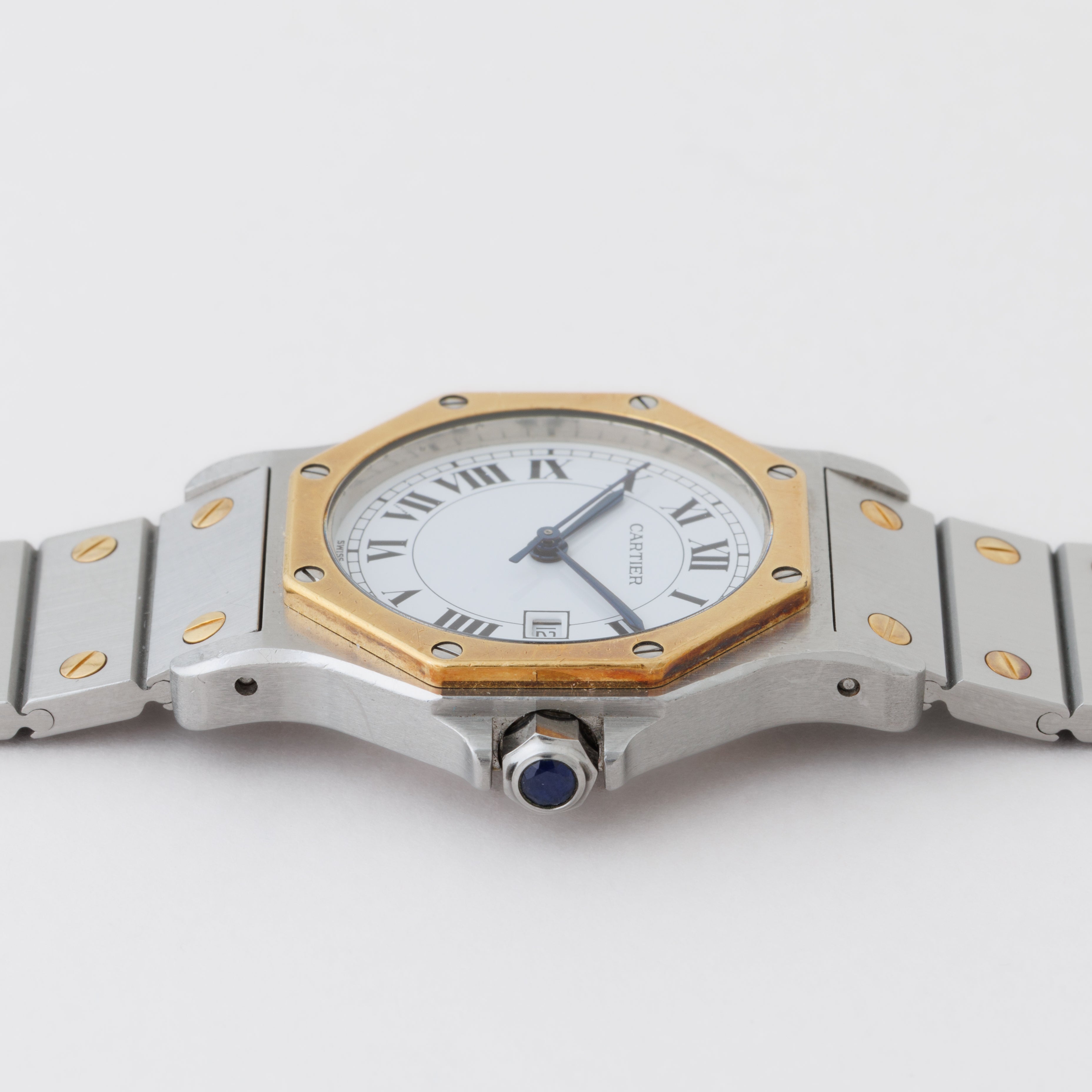 カルティエ サントス オクタゴン LMサイズ コンビ 自動巻