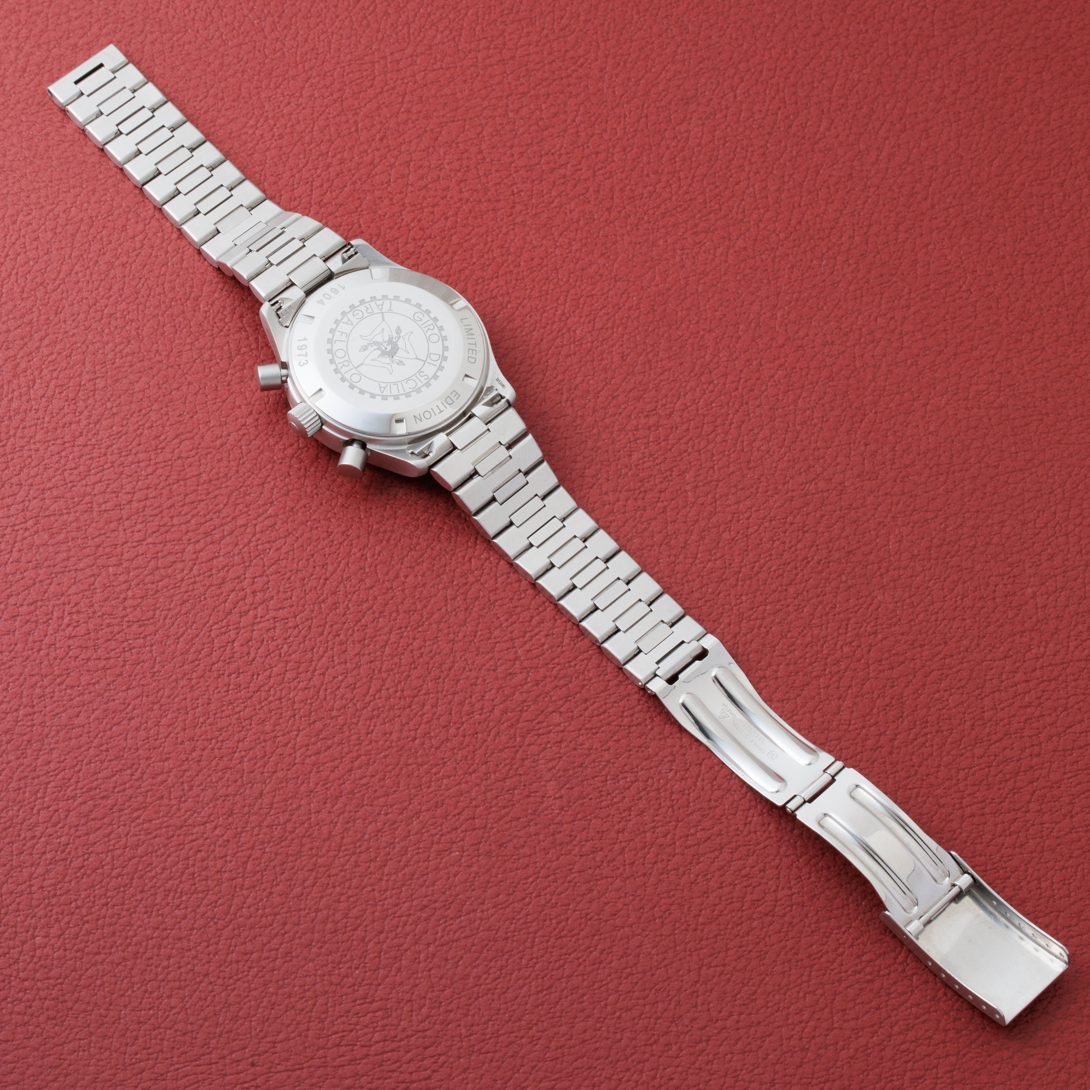 オメガ ダイナミッククロノ タルガフローリオ 1973本限定 自動巻き 1999年製 箱、ギャラ付き