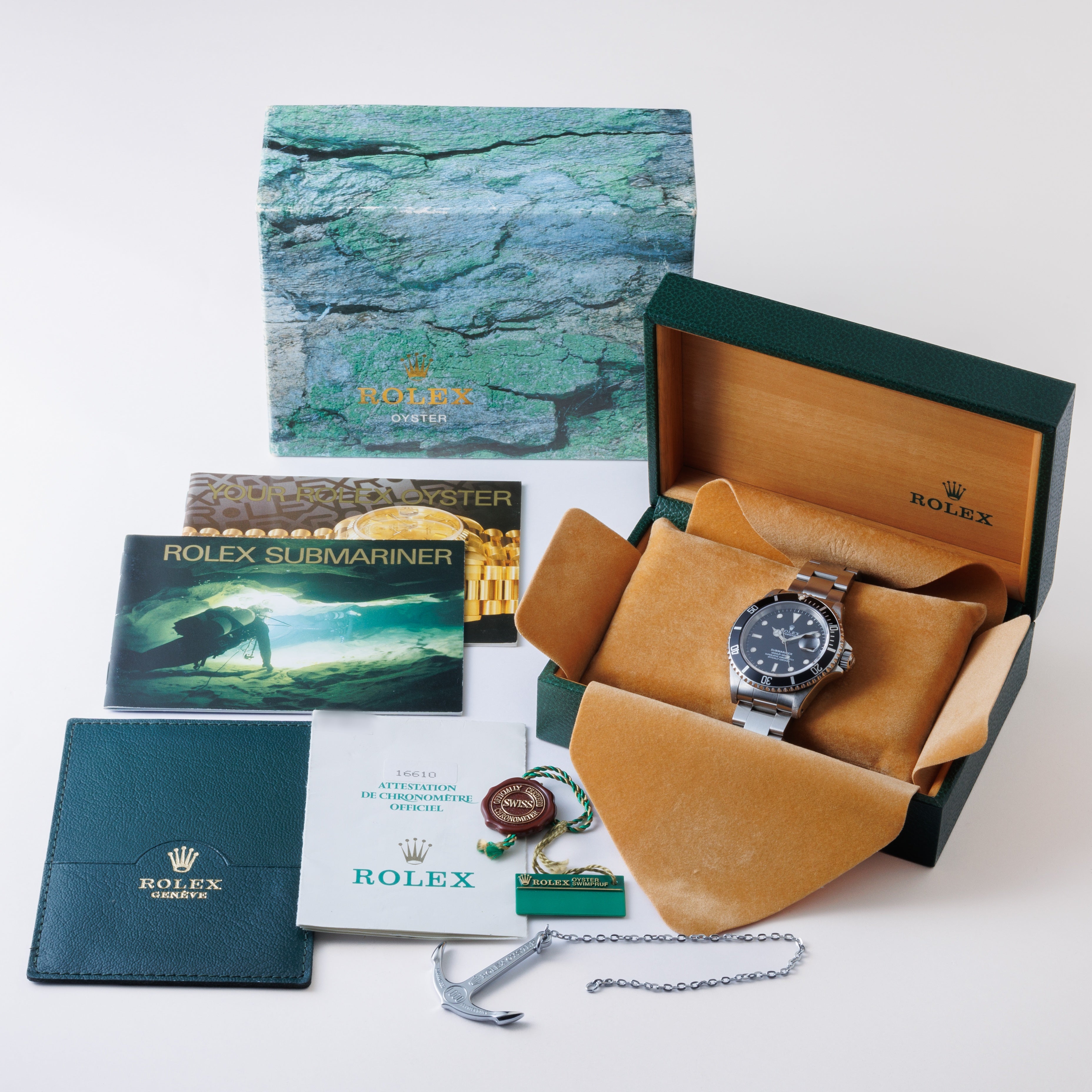 ロレックス サブマリーナー 1995年製 Ref.16610 箱、ギャラ付き