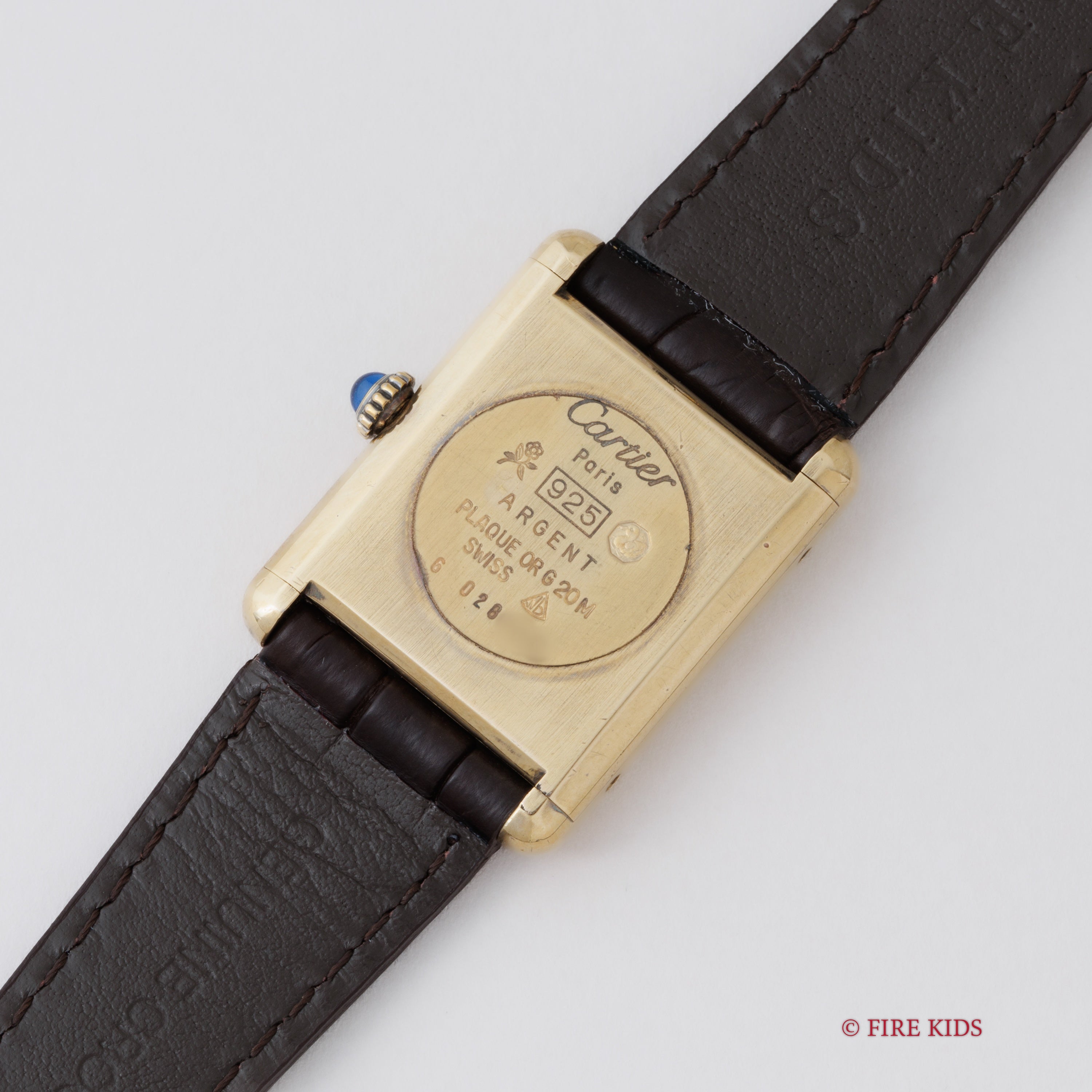 カルティエ マストタンク 1980年代製 LMサイズ 手巻き アイボリーダイヤル 純正尾錠付