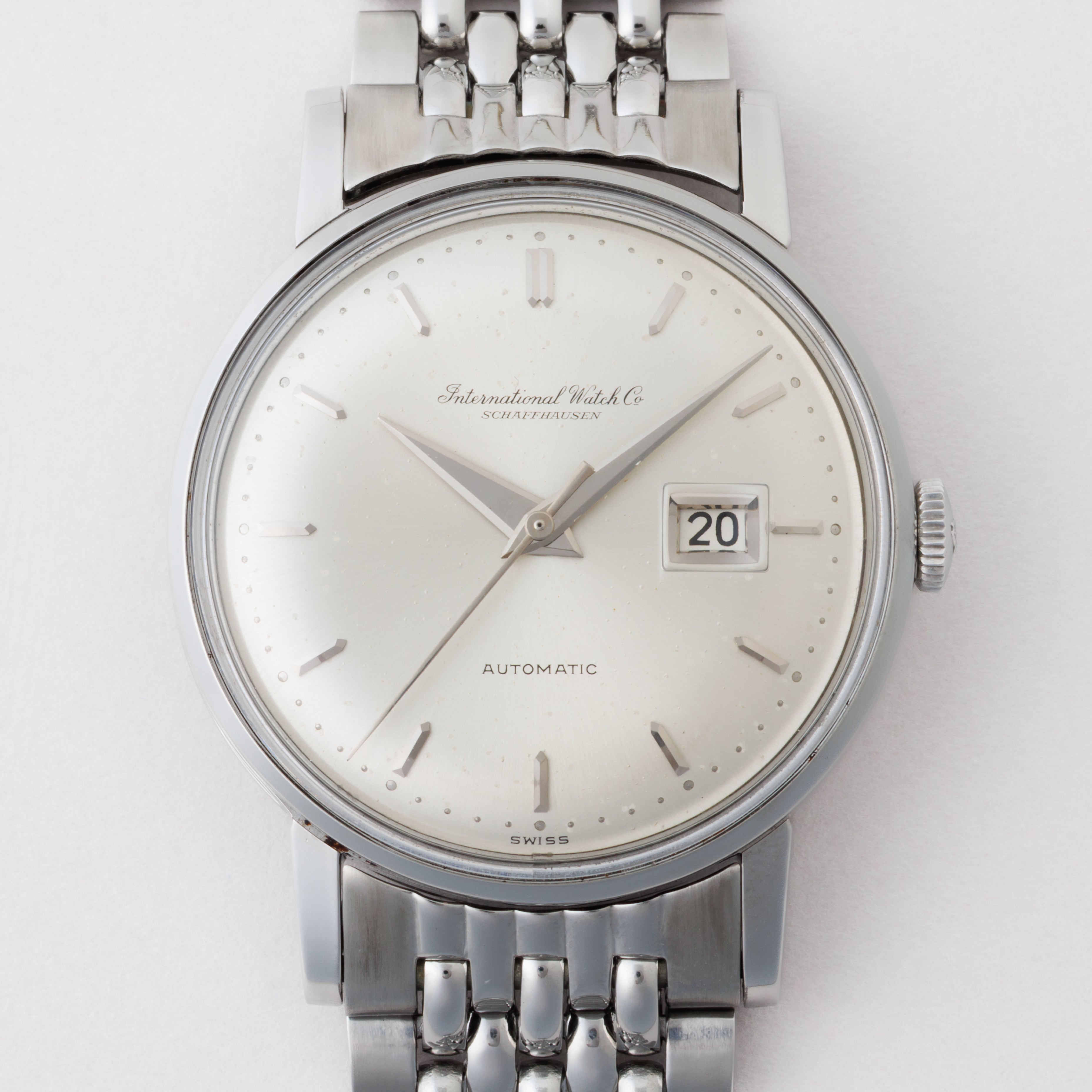 IWC ペラトン式オートマチック Cal.8531 1963年製 寄り目デイト ラウンドケース 純正ブレス付き