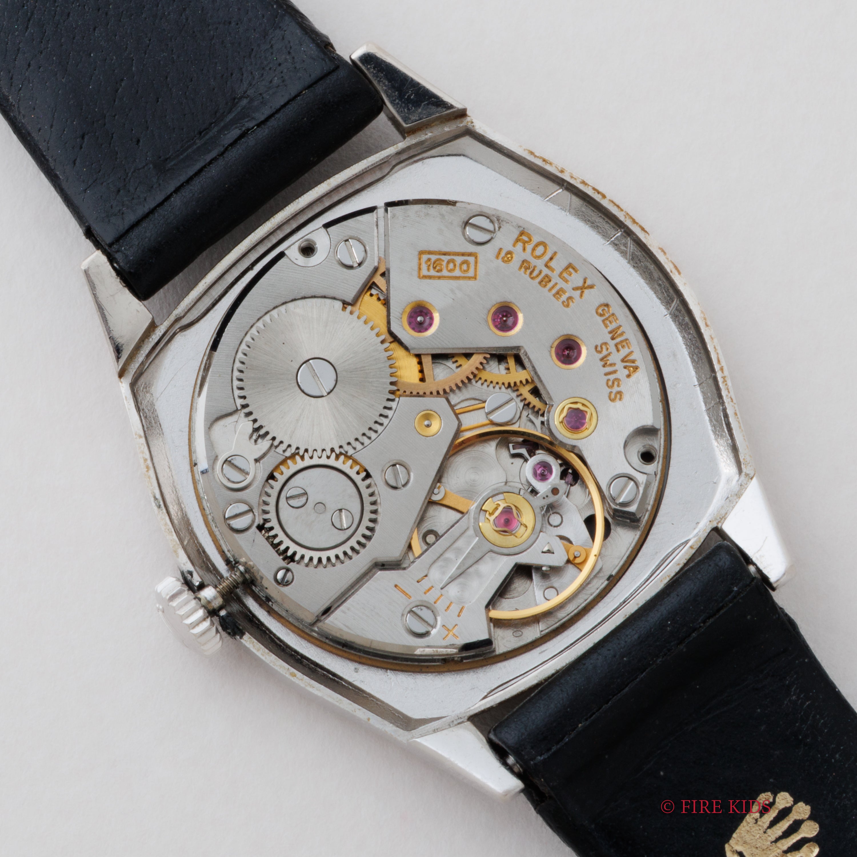 ロレックス チェリーニ レディース 1970年製 Ref.3800 18金無垢ホワイトゴールド ブルーダイヤル 純正尾錠付き