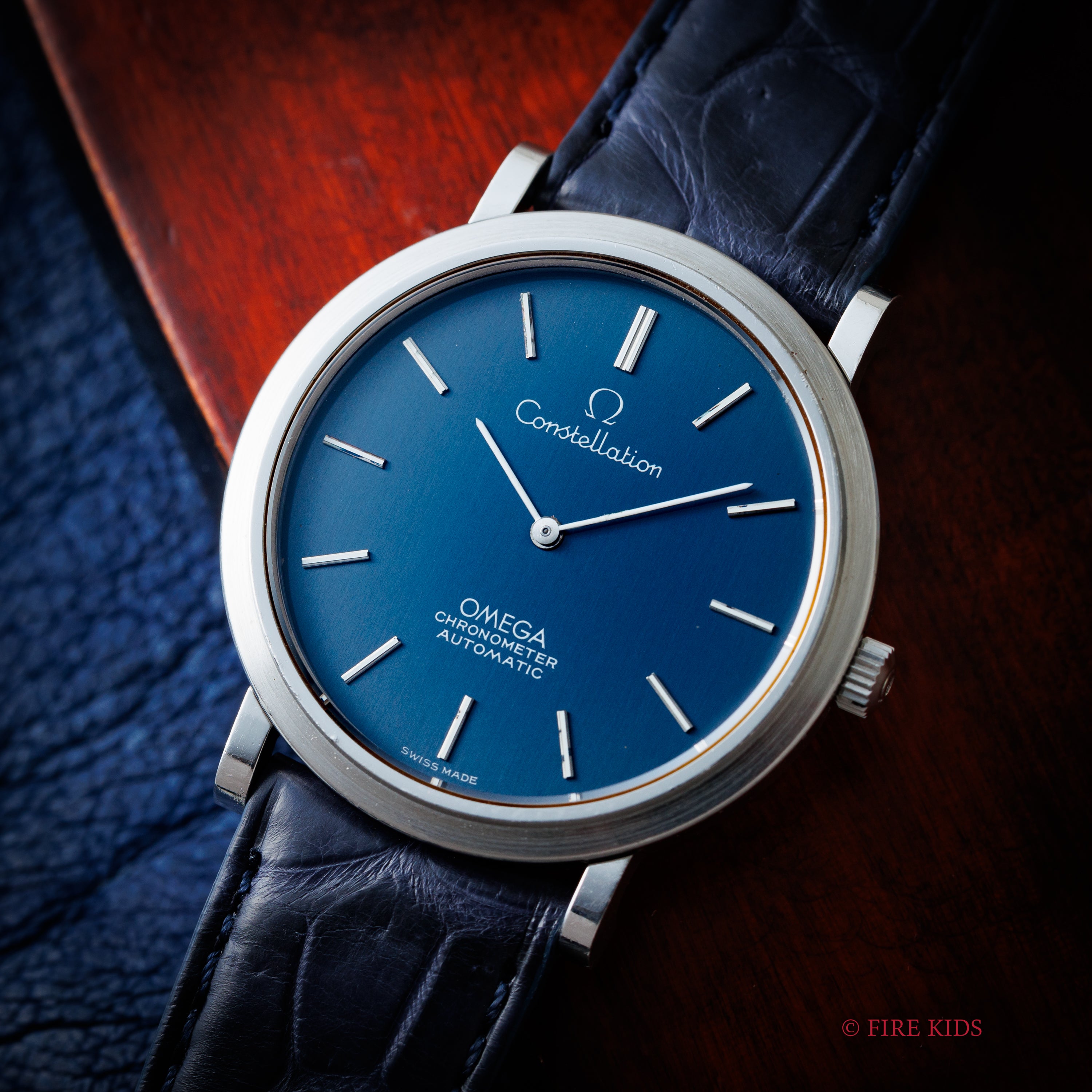 オメガ コンステレーション 1968年製 ラウンドケース Ref.157.0001 ブルーダイヤル