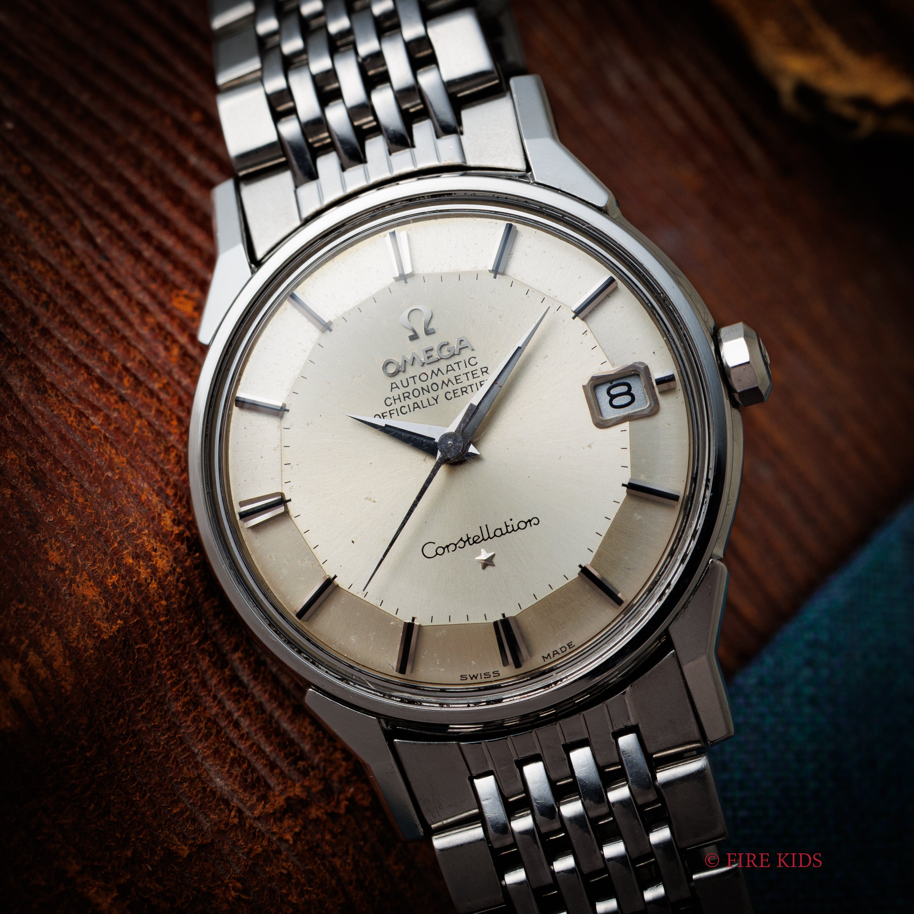 オメガ コンステレーション 12角 1967年製 パイパンダイヤル 自動巻クロノメーター Cal.564 純正ステンレスブレス