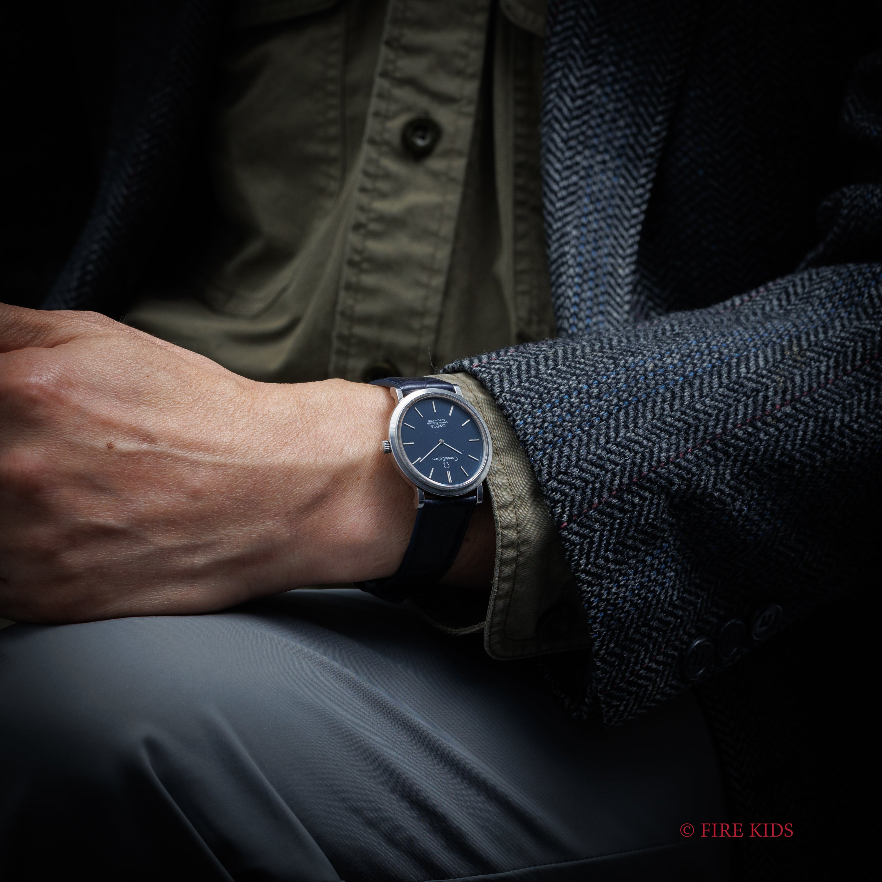 オメガ コンステレーション 1968年製 ラウンドケース Ref.157.0001 ブルーダイヤル