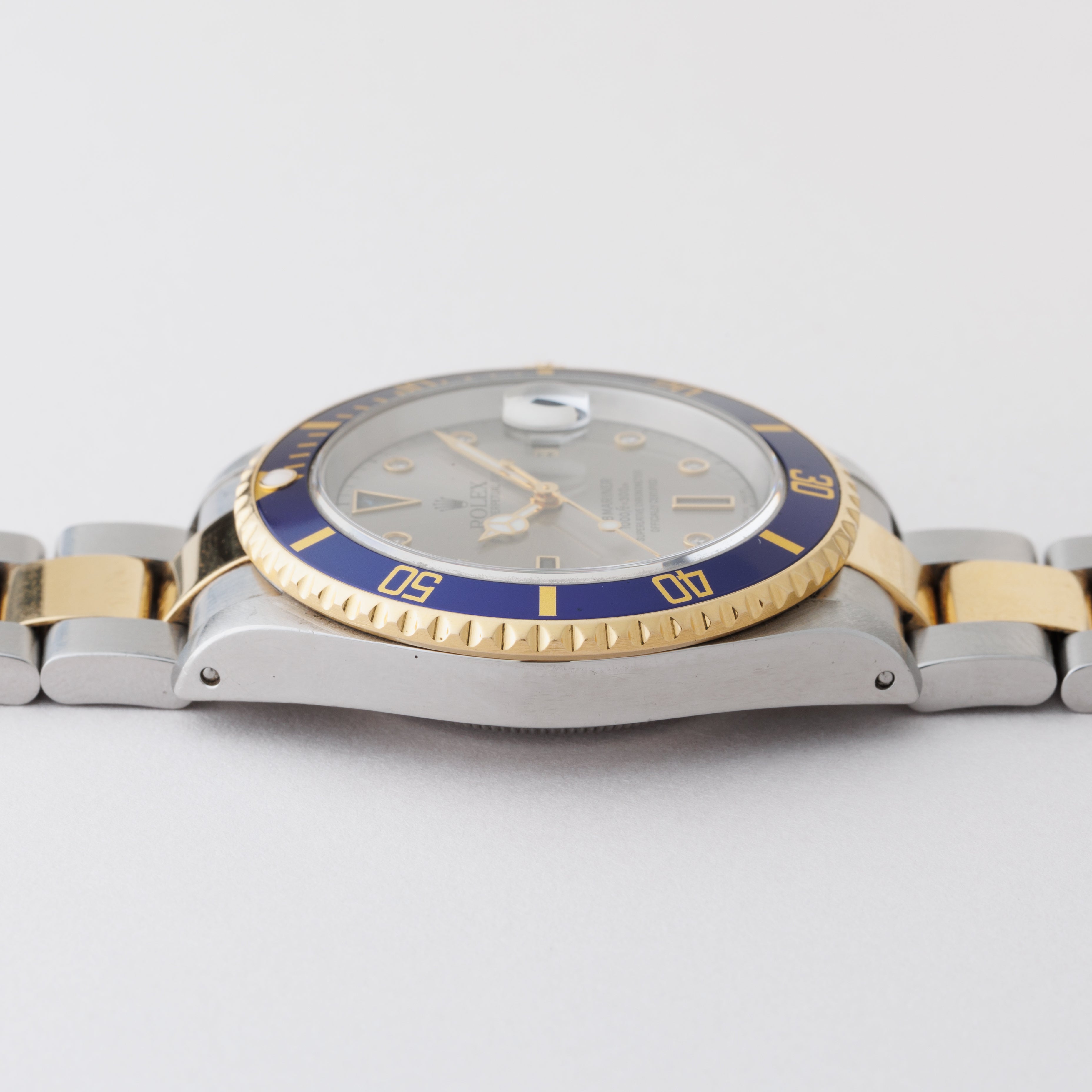 ロレックス サブマリーナー 2001年製 コンビ Ref.16613 K番 グレーダイヤル サービスギャラ付き