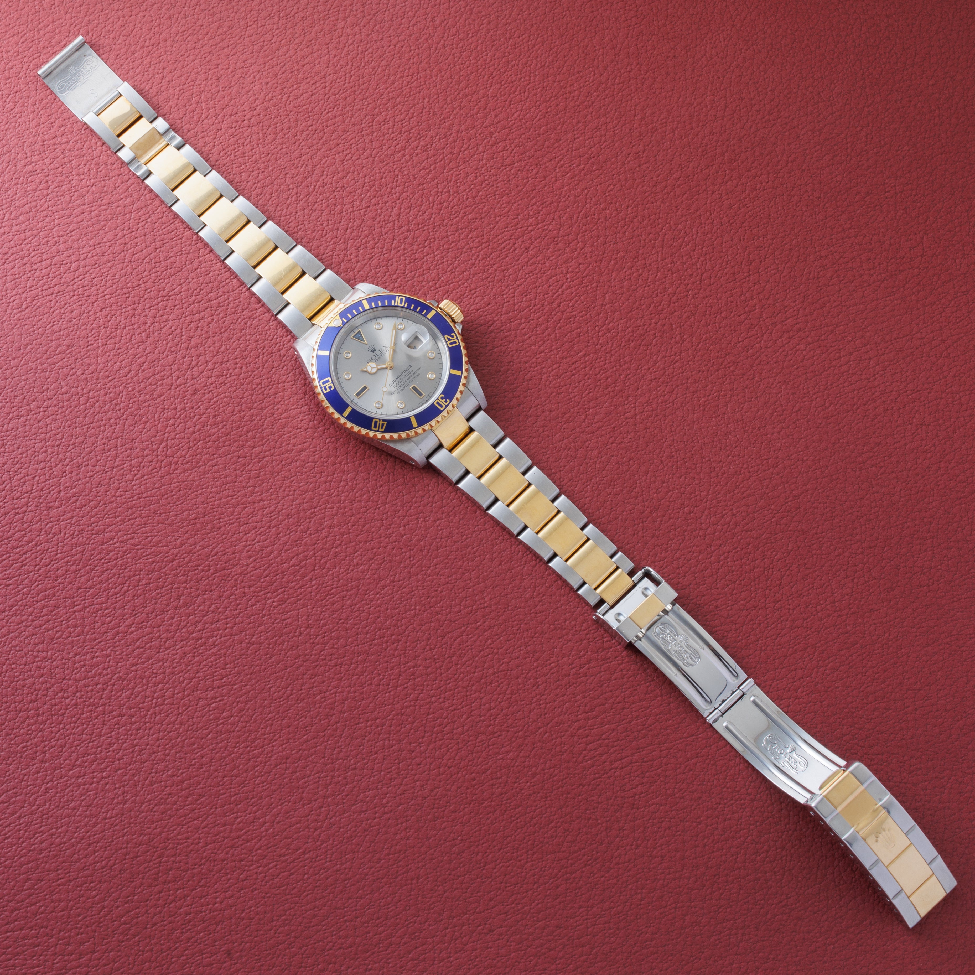 ロレックス サブマリーナー 2001年製 コンビ Ref.16613 K番 グレーダイヤル サービスギャラ付き