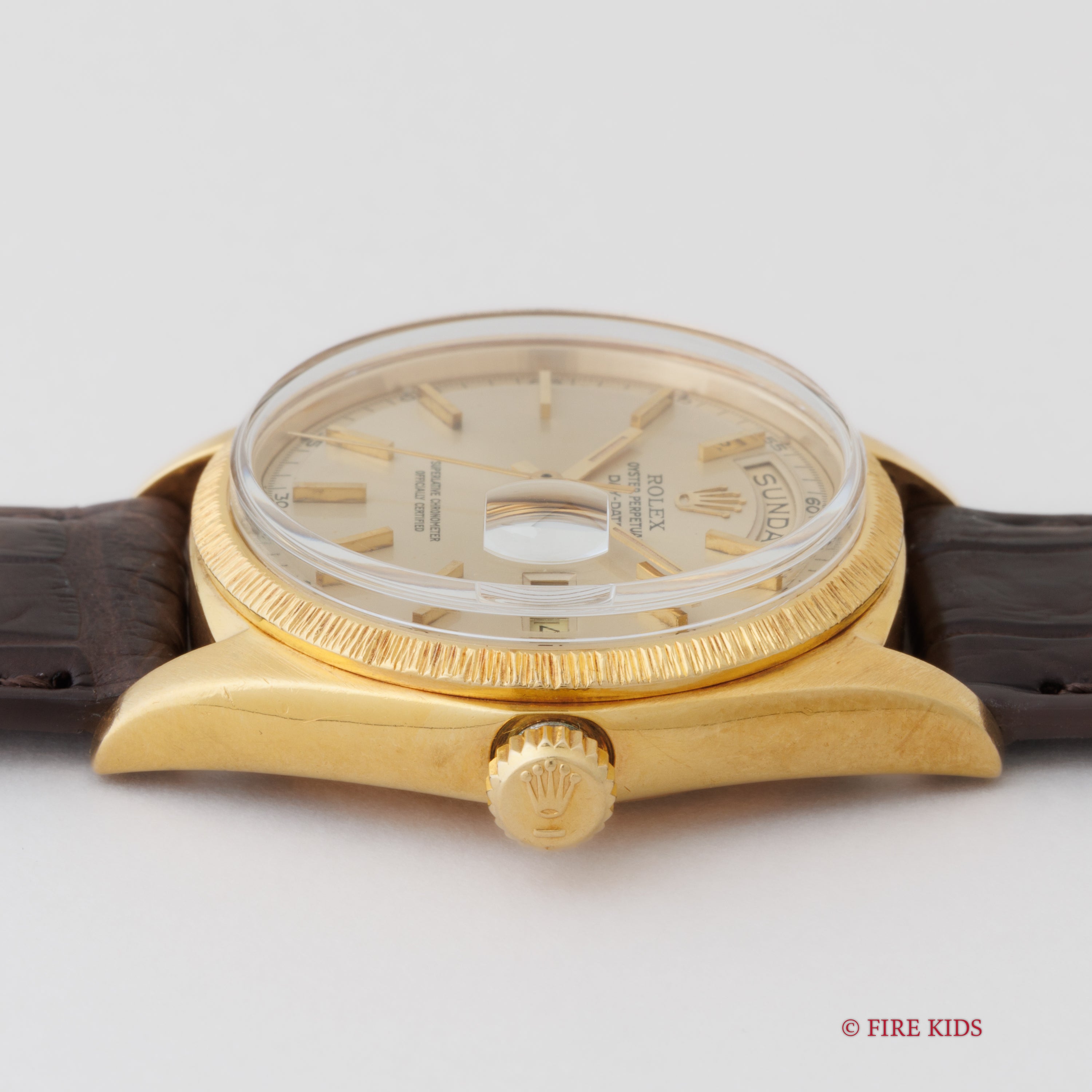 ロレックス デイデイト バークベゼル 1969年製 Ref.1807 18金無垢イエローゴールド