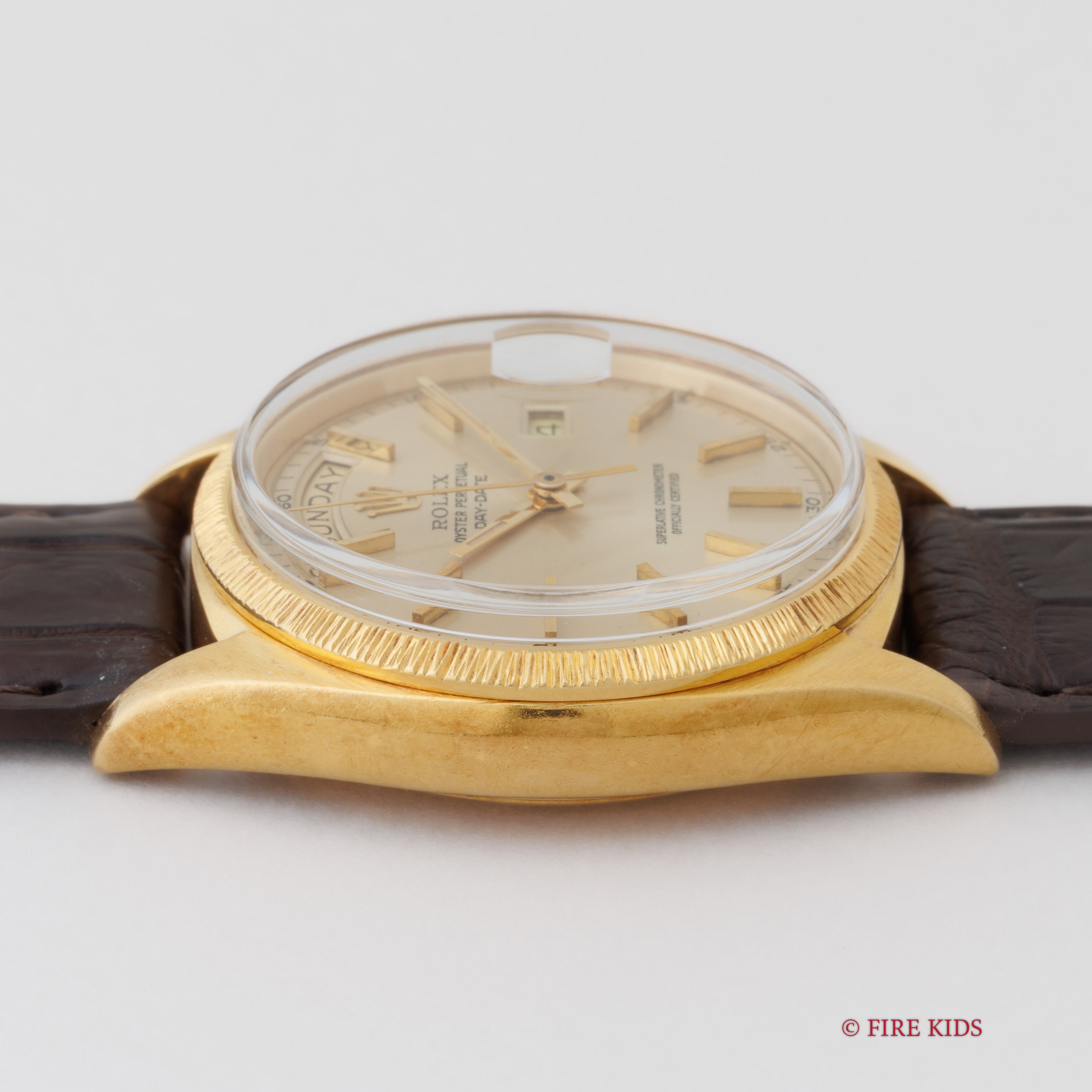 ロレックス デイデイト バークベゼル 1969年製 Ref.1807 18金無垢イエローゴールド