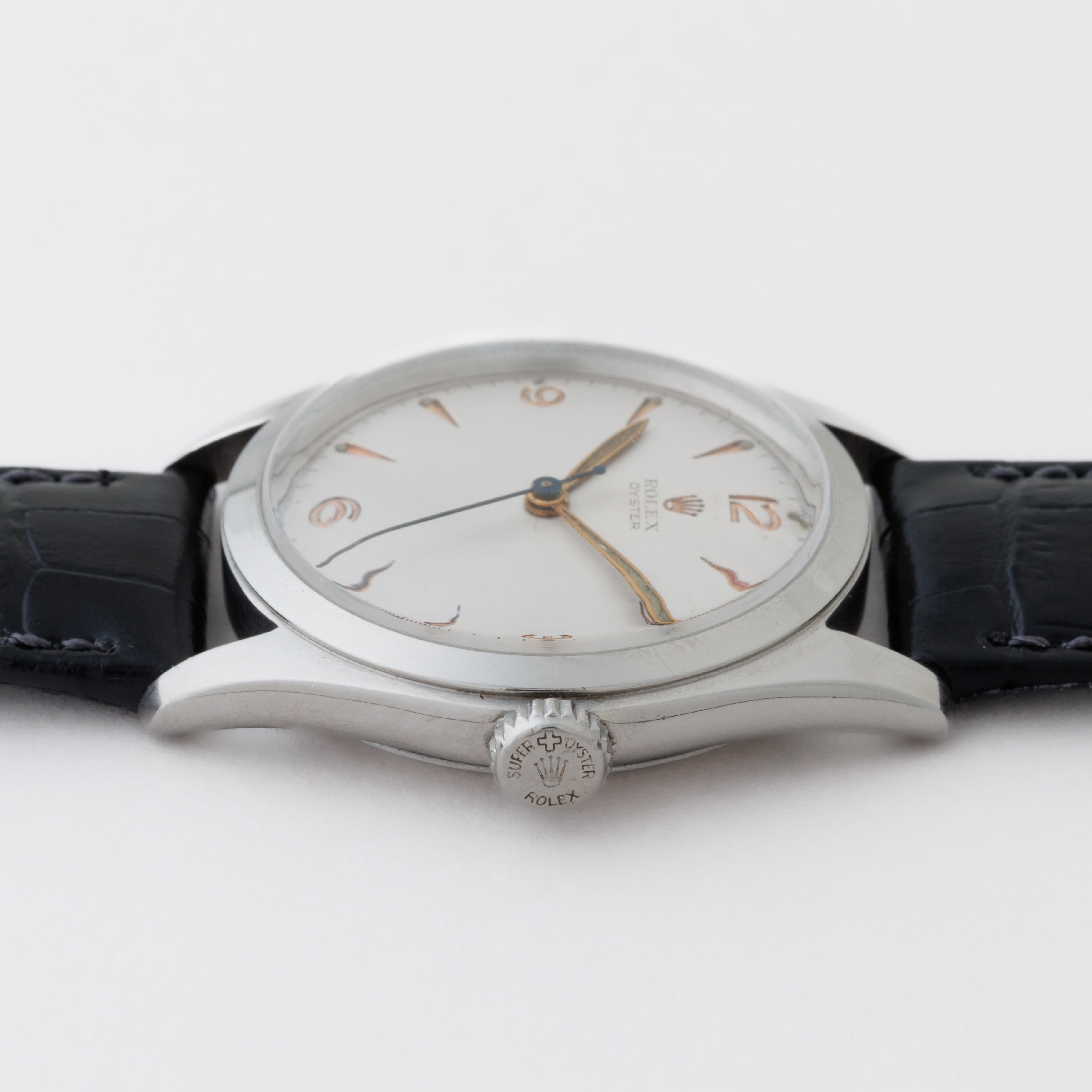 ロレックス オイスター 手巻き 1950年製 Ref.6082 彫飛びアラビアダイヤル スーパーオイスター