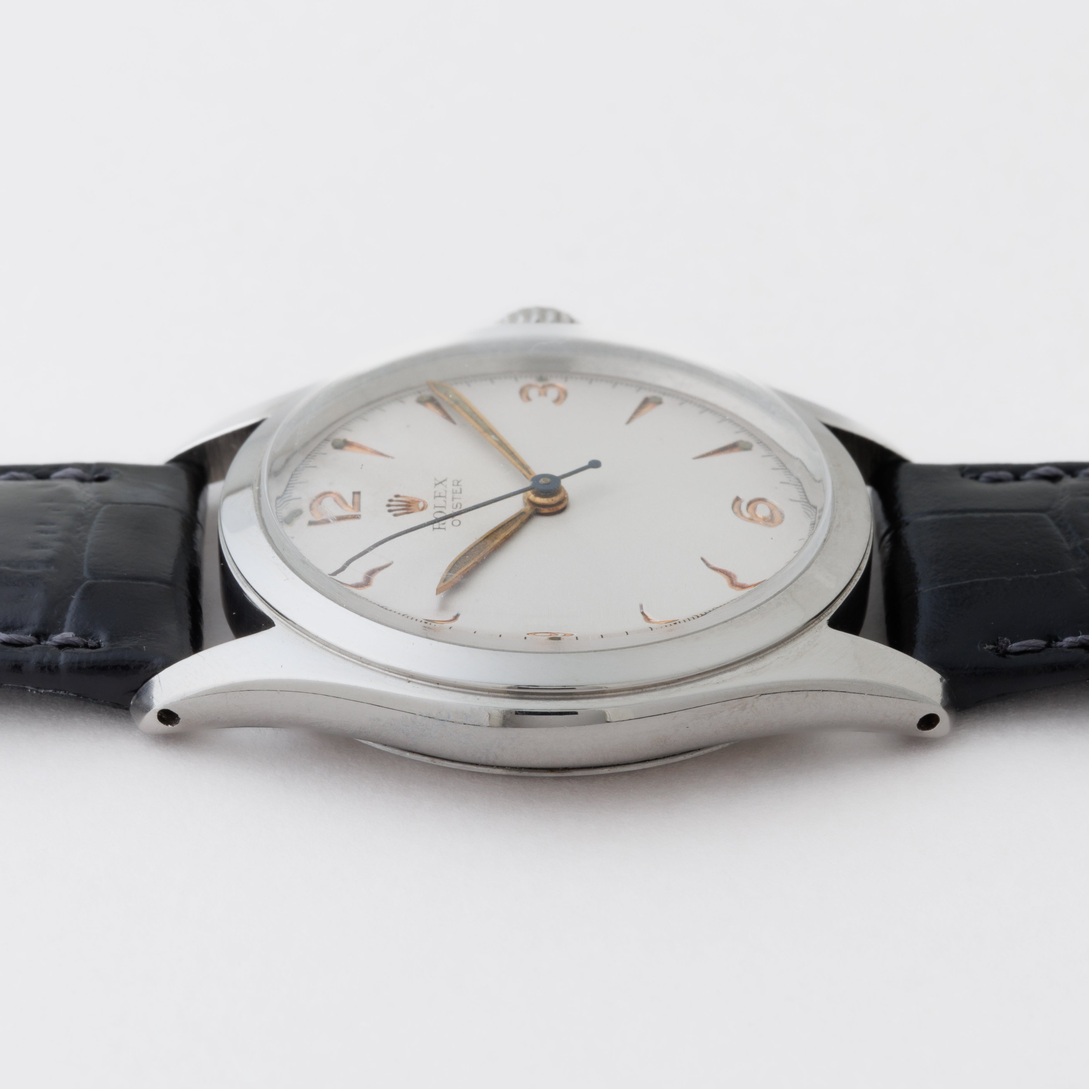 ロレックス オイスター 手巻き 1950年製 Ref.6082 彫飛びアラビアダイヤル スーパーオイスター