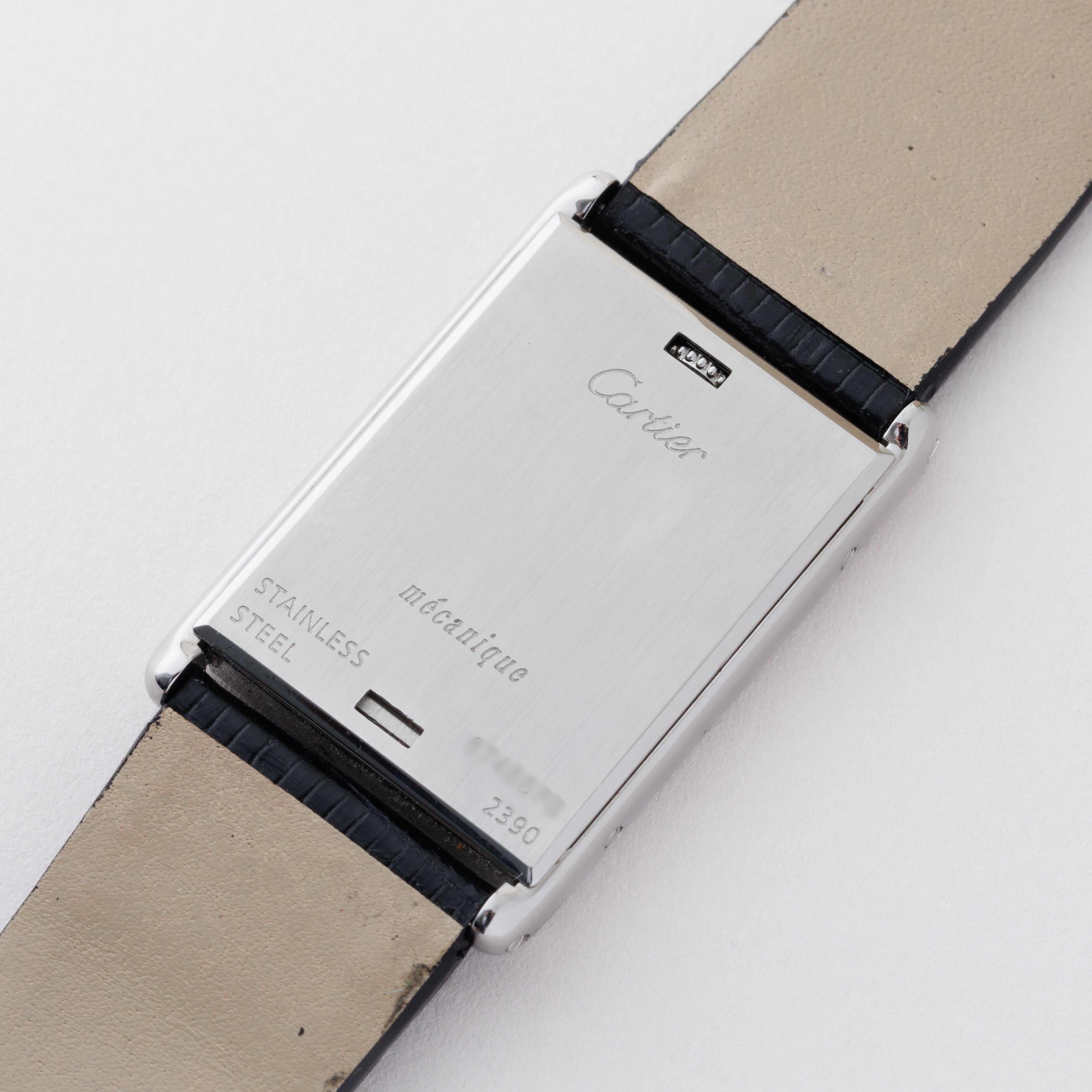 カルティエ タンク バスキュラント 1990年代後半~2000年製 Ref.W1011358 Cal.060 修理明細書、サービスケース付き