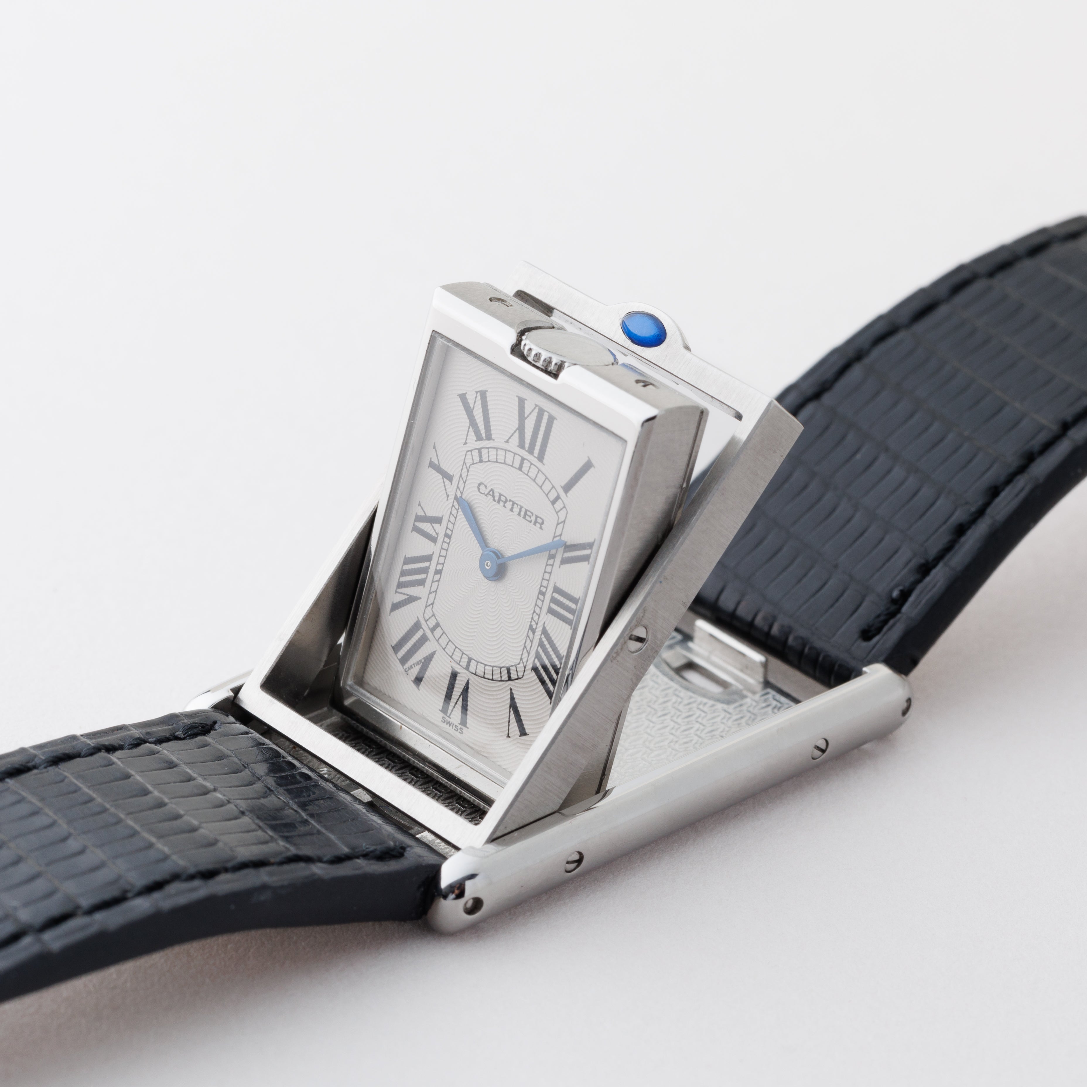 カルティエ タンク バスキュラント 1990年代後半~2000年製 Ref.W1011358 Cal.060 修理明細書、サービスケース付き