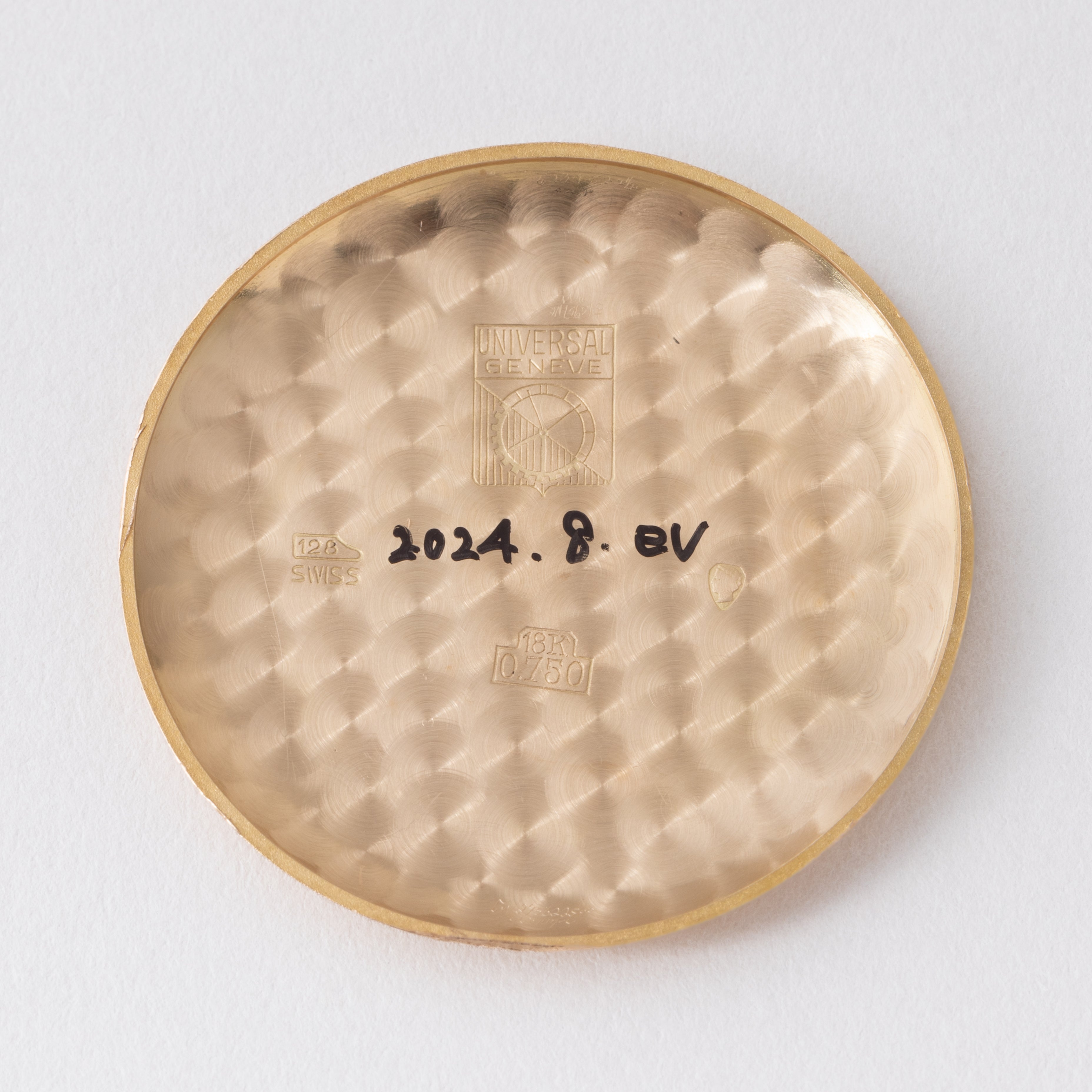 ユニバーサルジュネーブ トリコンパックス 18金無垢ピンクゴールド Cal.481 1940年代製 Ref. 12295