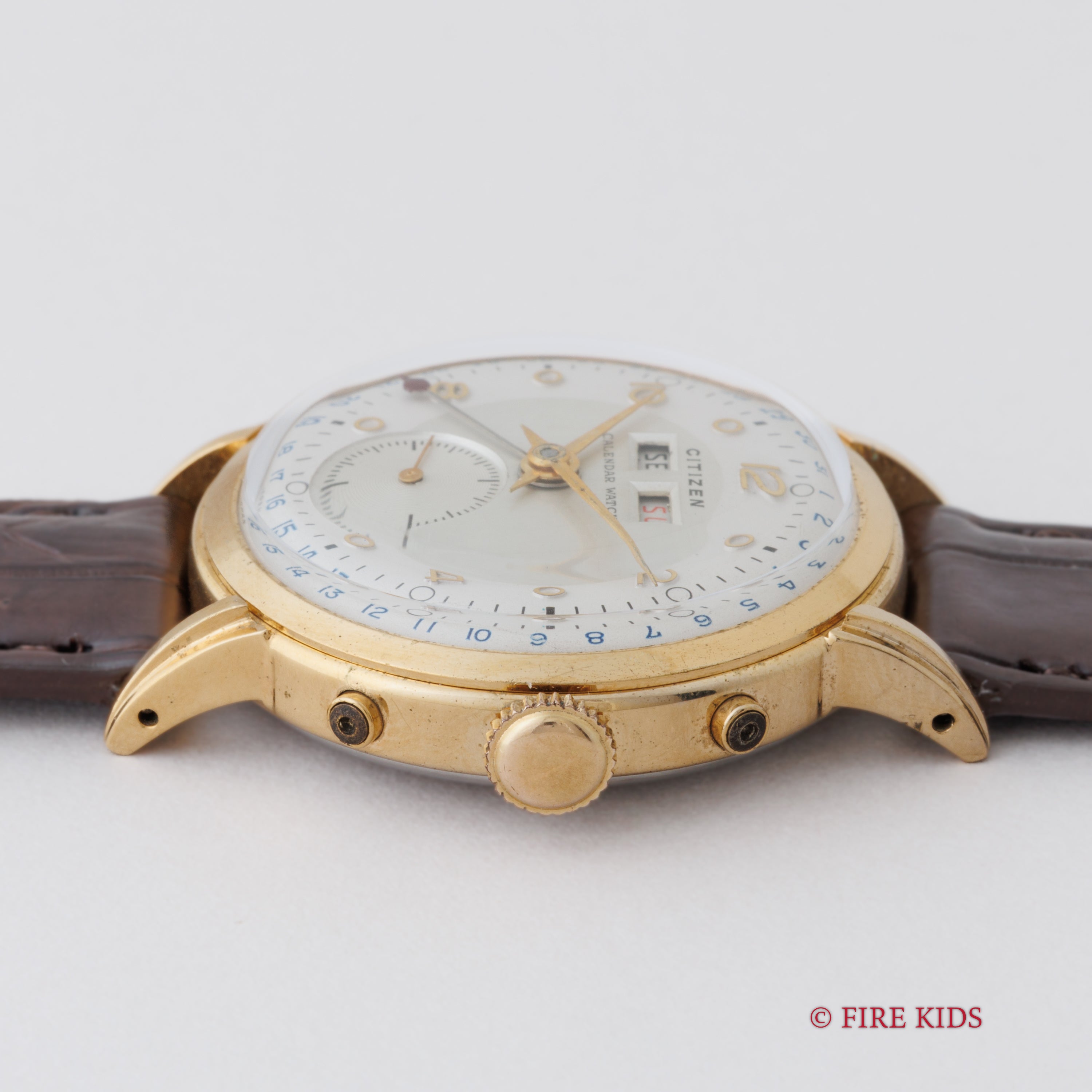 シチズン カレンダーウォッチ 1950年代製 手巻き トリプルカレンダー