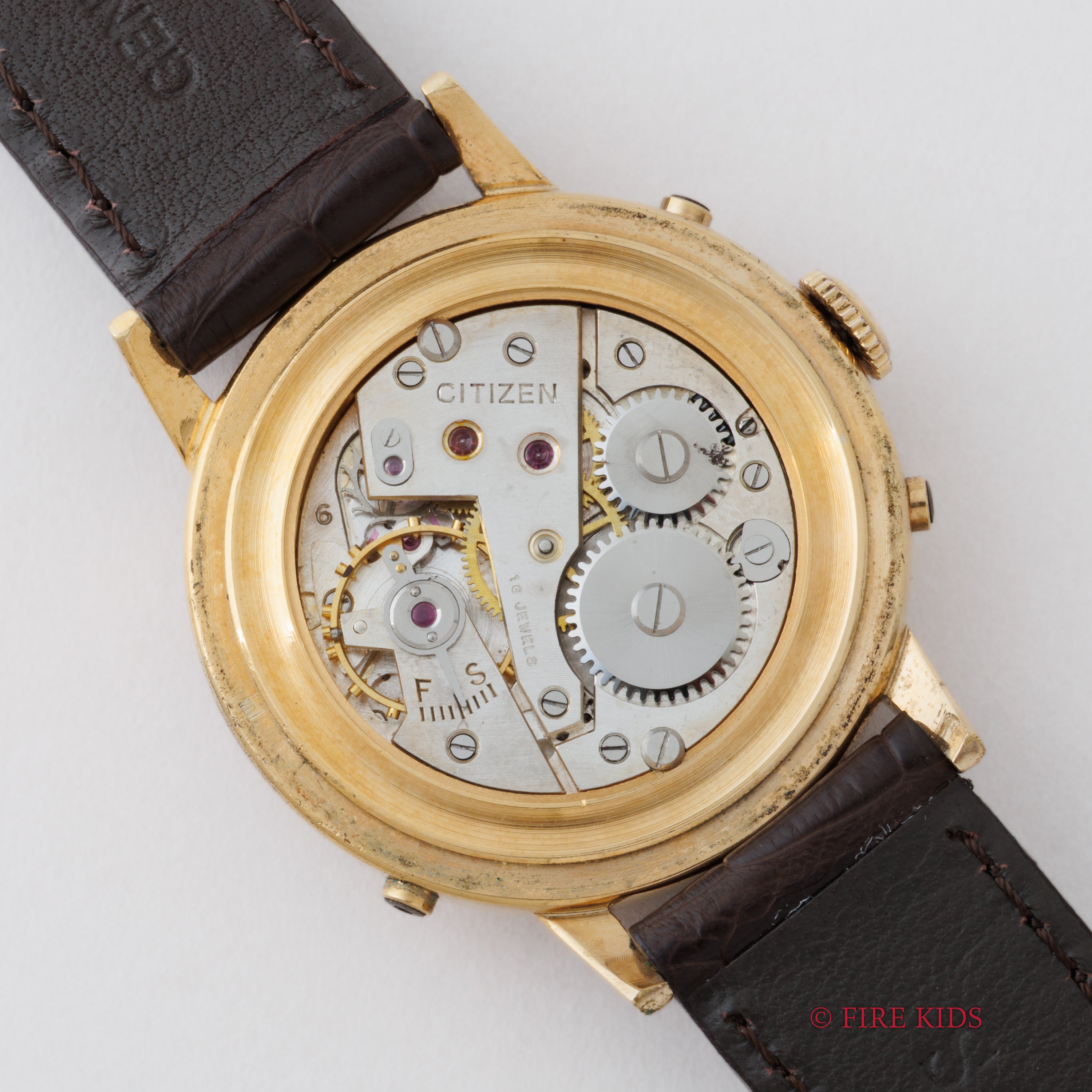 シチズン カレンダーウォッチ 1950年代製 手巻き トリプルカレンダー