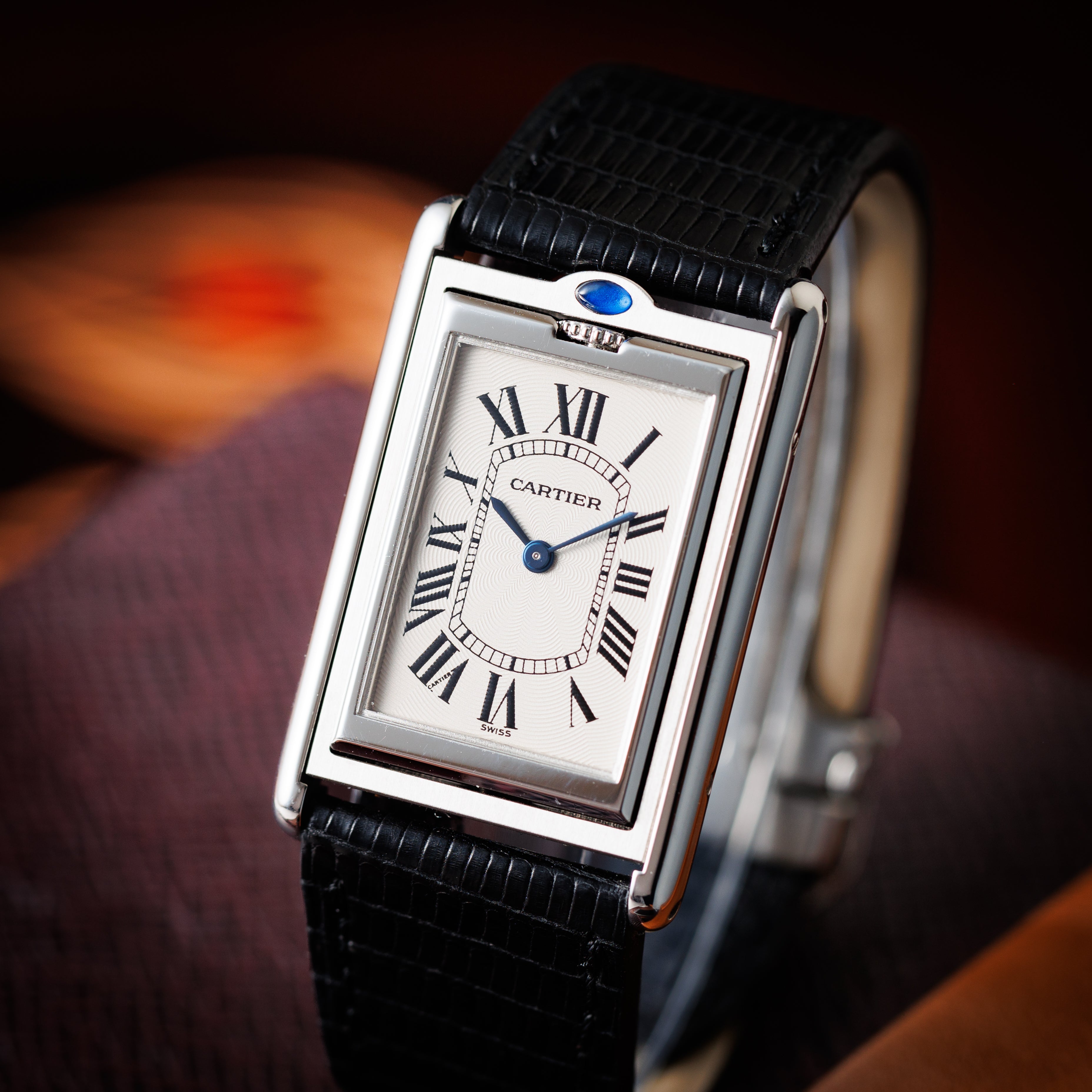カルティエ タンク バスキュラント 1990年代後半~2000年製 Ref.W1011358 Cal.060 修理明細書、サービスケース付き