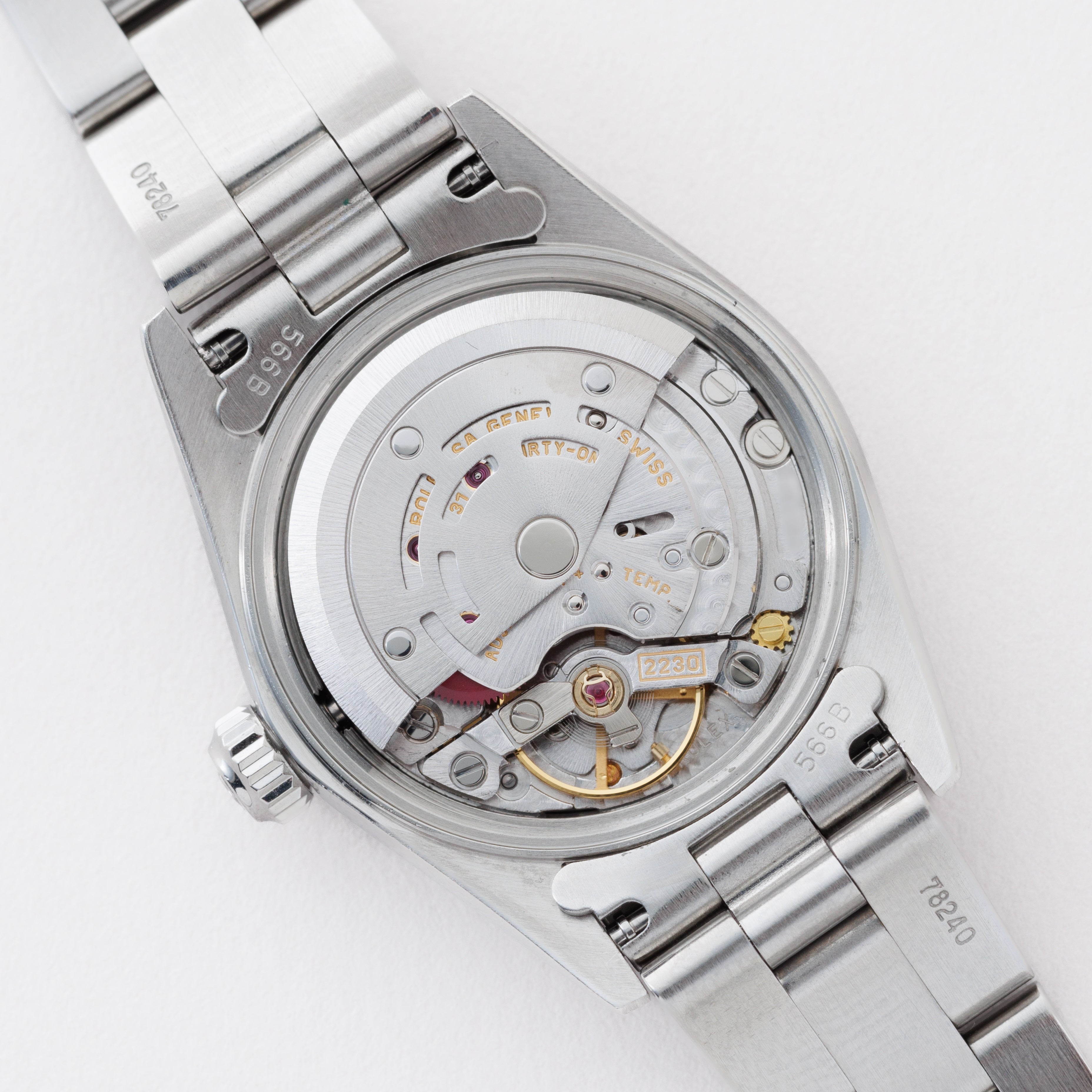 ロレックス レディース オイスターパーペチュアル 2004年製 Ref.76080 ホワイトローマンダイヤル  箱、ギャラ付き