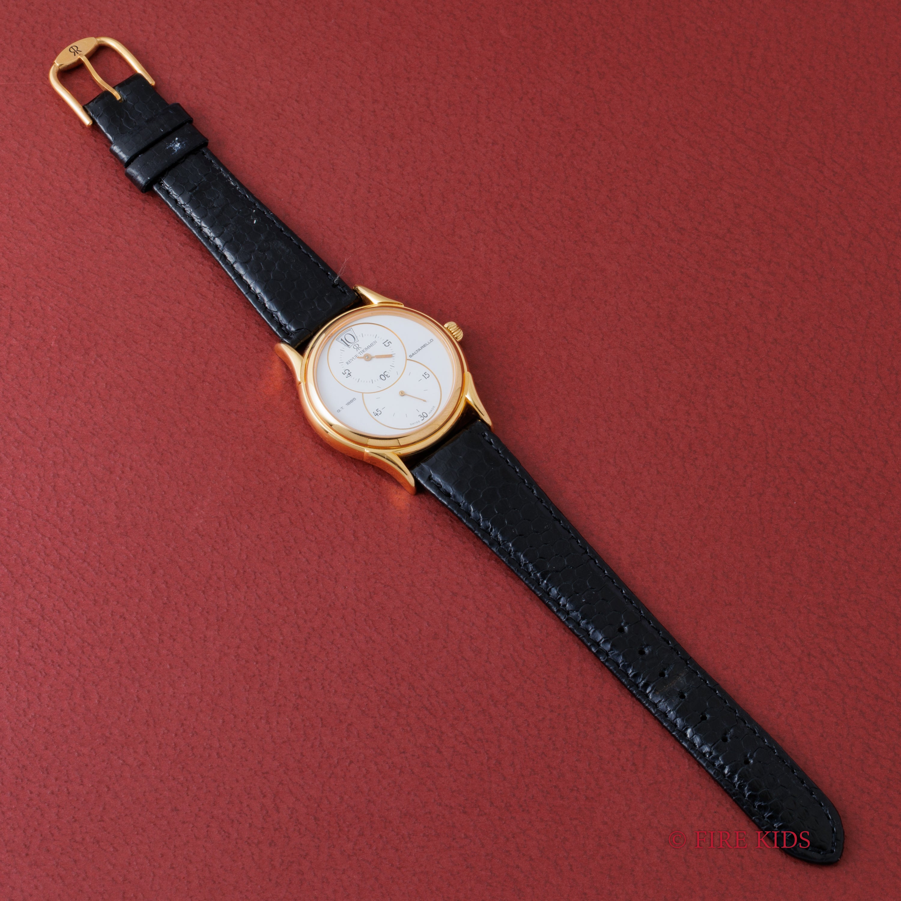 レヴュー・トーメン GT1885 SALTARELLO 1995年頃 ジャンピングアワー レギュレーター 手巻 純正ベルト尾錠