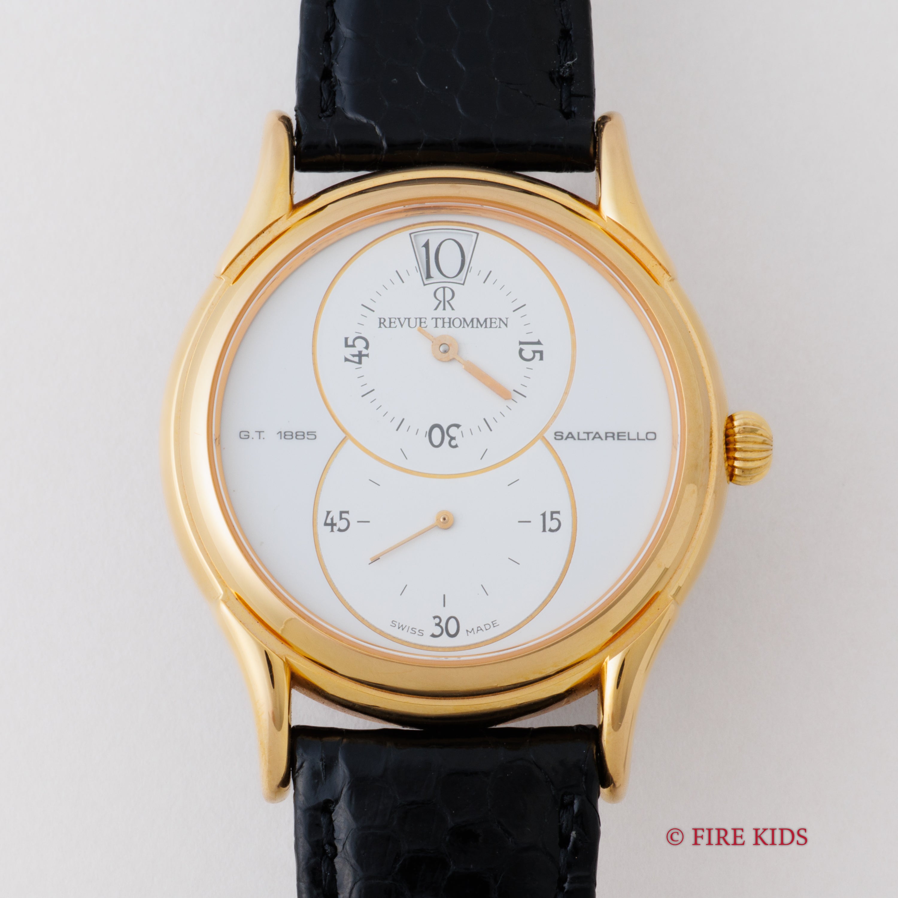 レヴュー・トーメン GT1885 SALTARELLO 1995年頃 ジャンピングアワー レギュレーター 手巻 純正ベルト尾錠