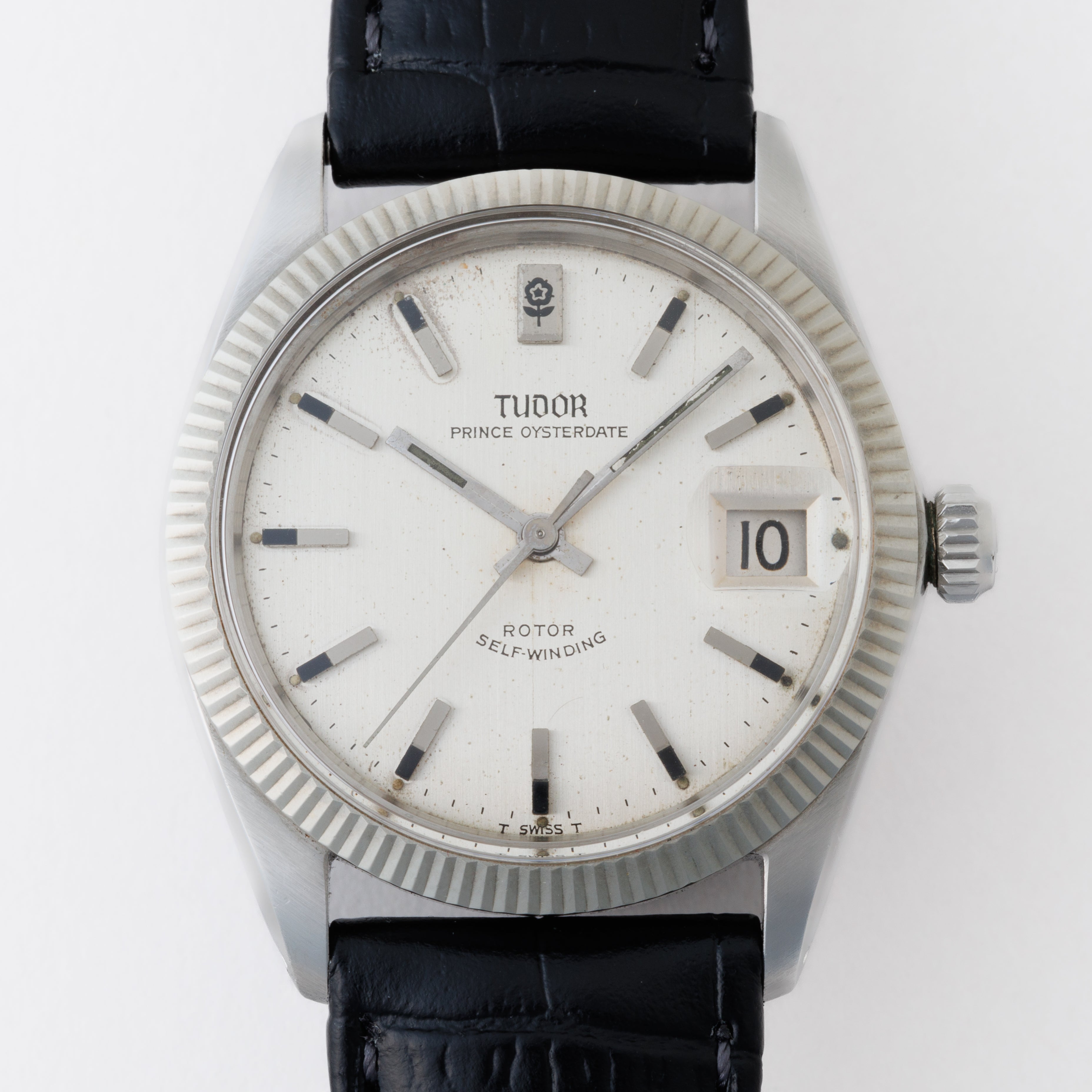 チューダー プリンスオイスターデイト 小薔薇 王冠リューズ 自動巻 フルーテッドベゼル