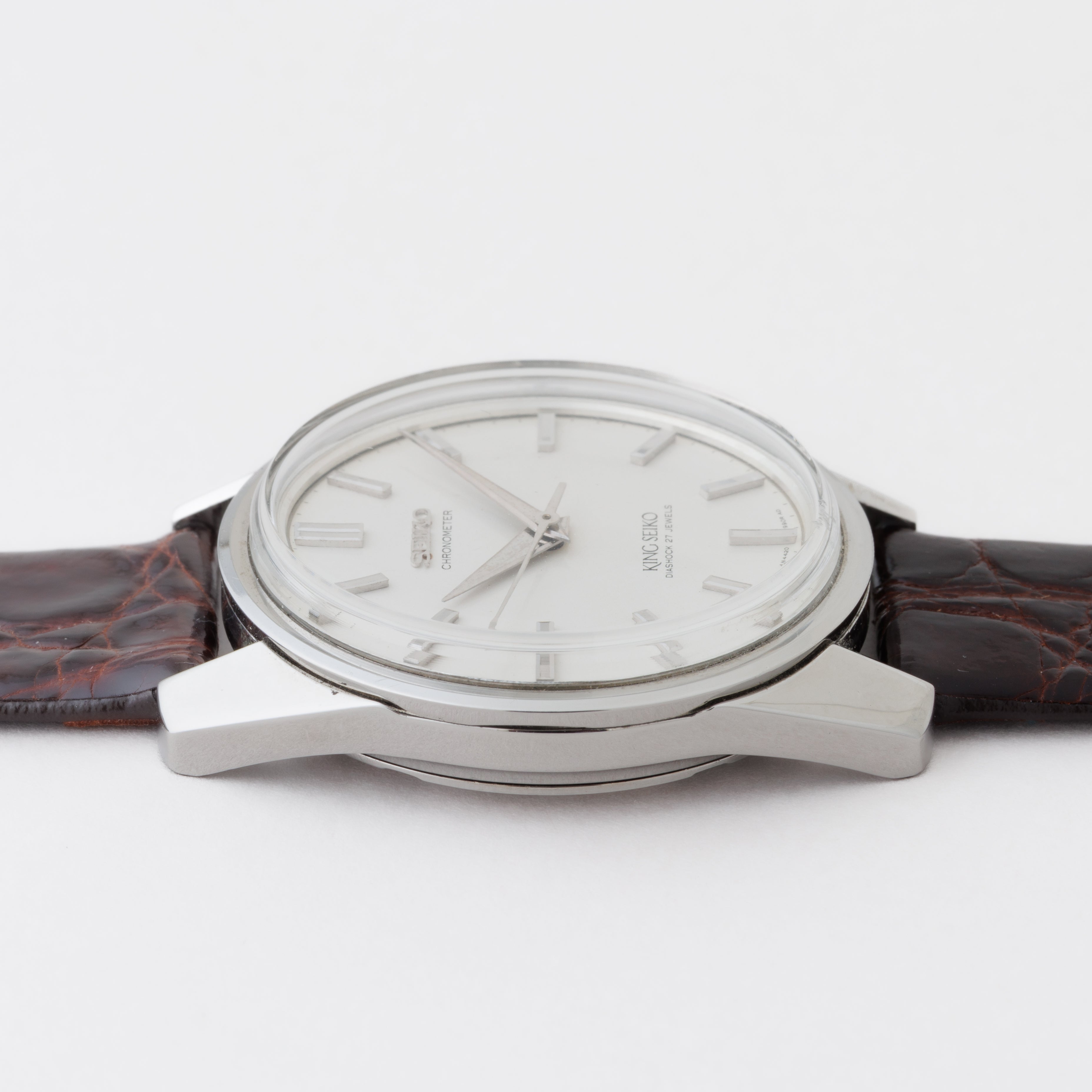 キングセイコー クロノメーター 後期 1965年製 Ref.4420-9990 獅子メダル ロービート手巻き 純正尾錠付き