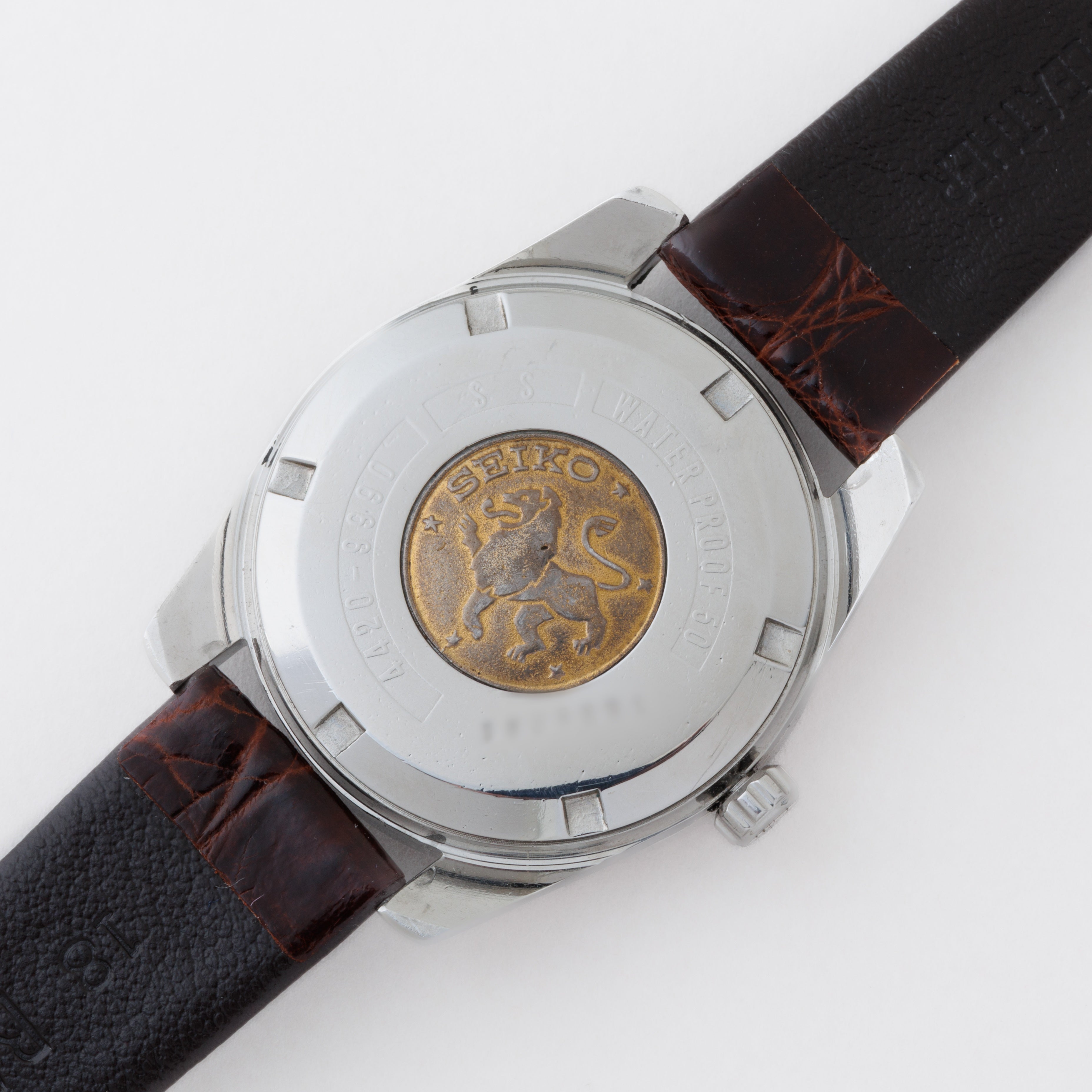 キングセイコー クロノメーター 後期 1965年製 Ref.4420-9990 獅子メダル ロービート手巻き 純正尾錠付き