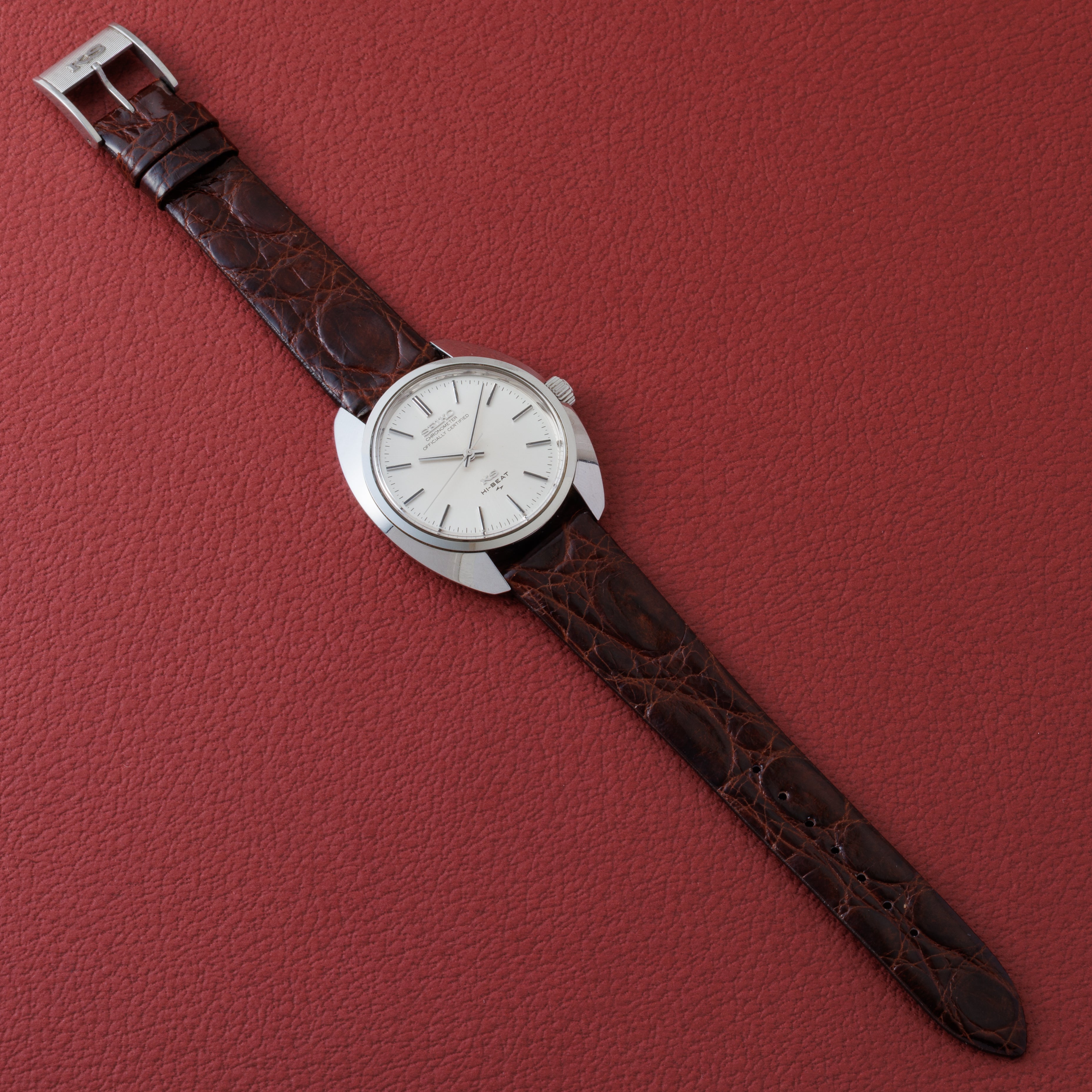 キングセイコー クロノメーター 10振動手巻き 45KS 1970年製 Ref.45-8010 純正KS尾錠付き