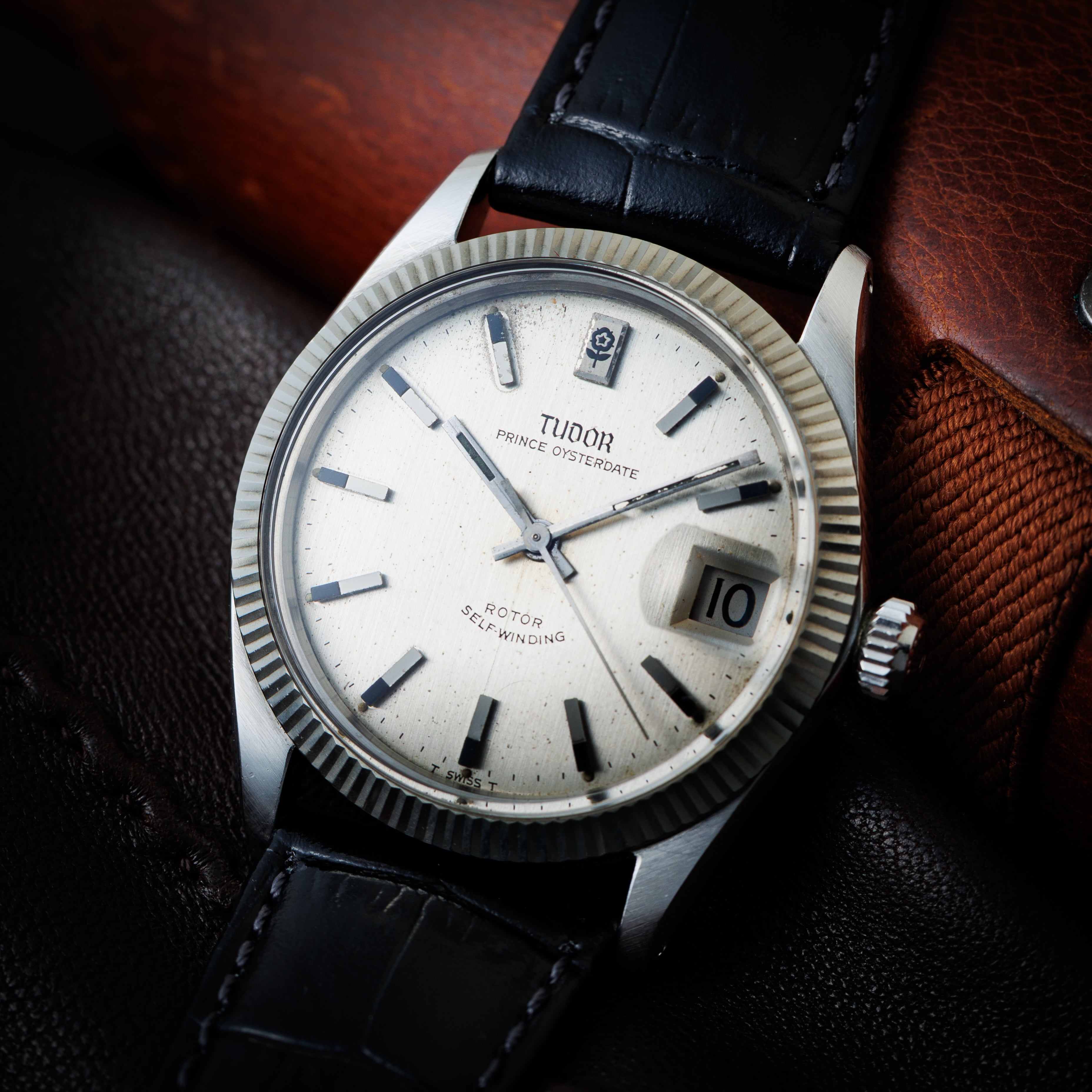 チューダー プリンスオイスターデイト 小薔薇 王冠リューズ 自動巻 フルーテッドベゼル