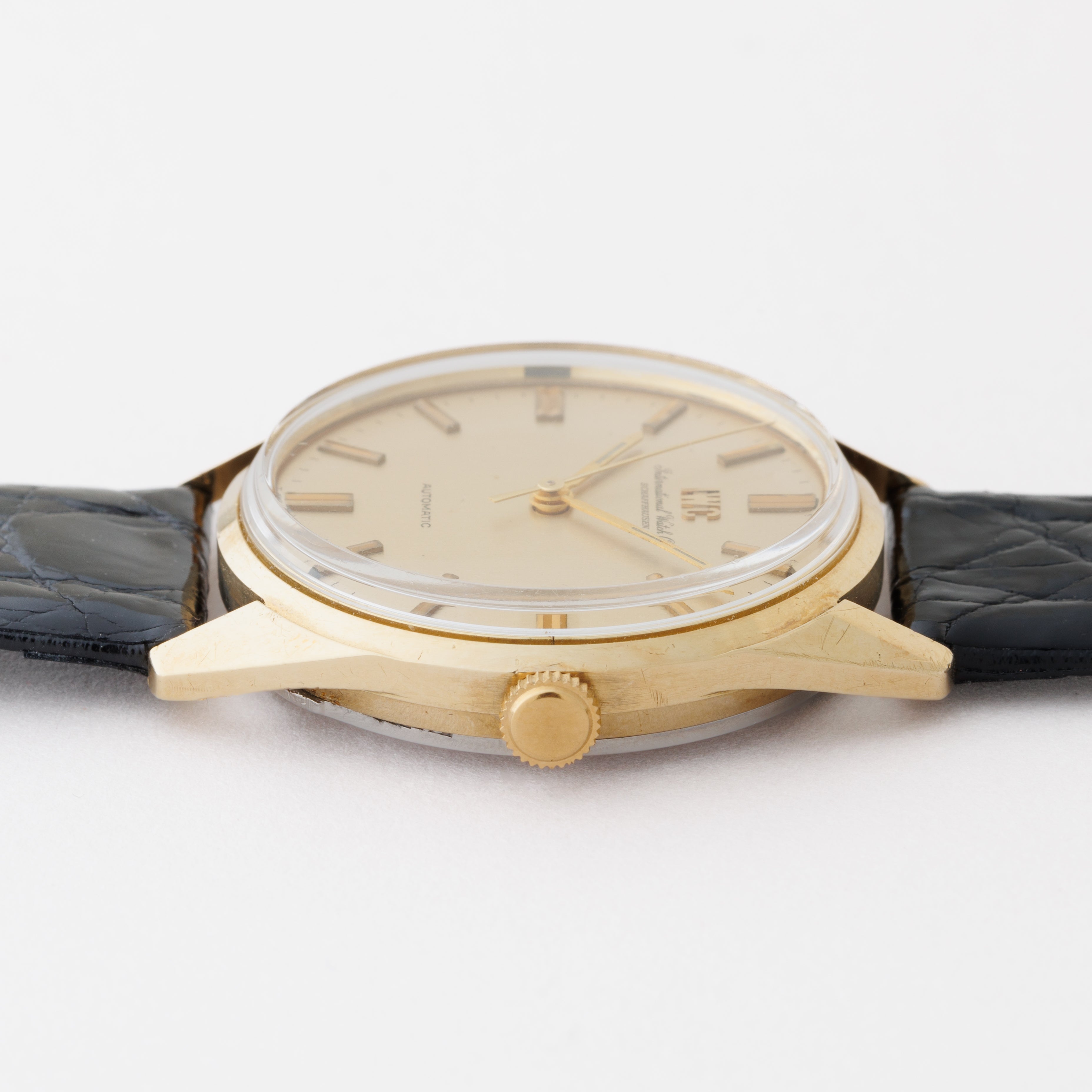 IWC 14金無垢ラウンドケース 1970年製 ペラトン式自動巻きCal.854 Ref.R910A ノンデイト