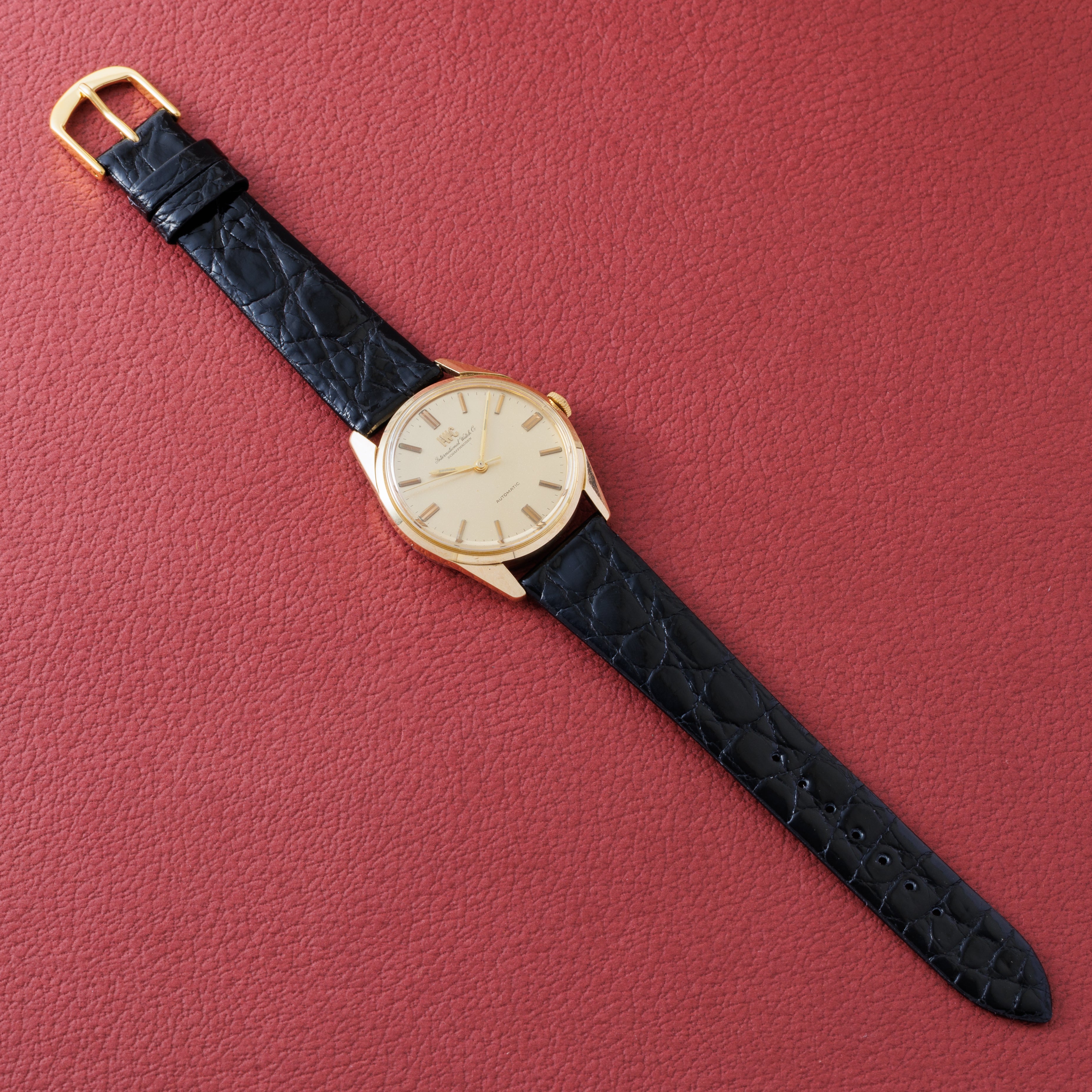 IWC 14金無垢ラウンドケース 1970年製 ペラトン式自動巻きCal.854 Ref.R910A ノンデイト