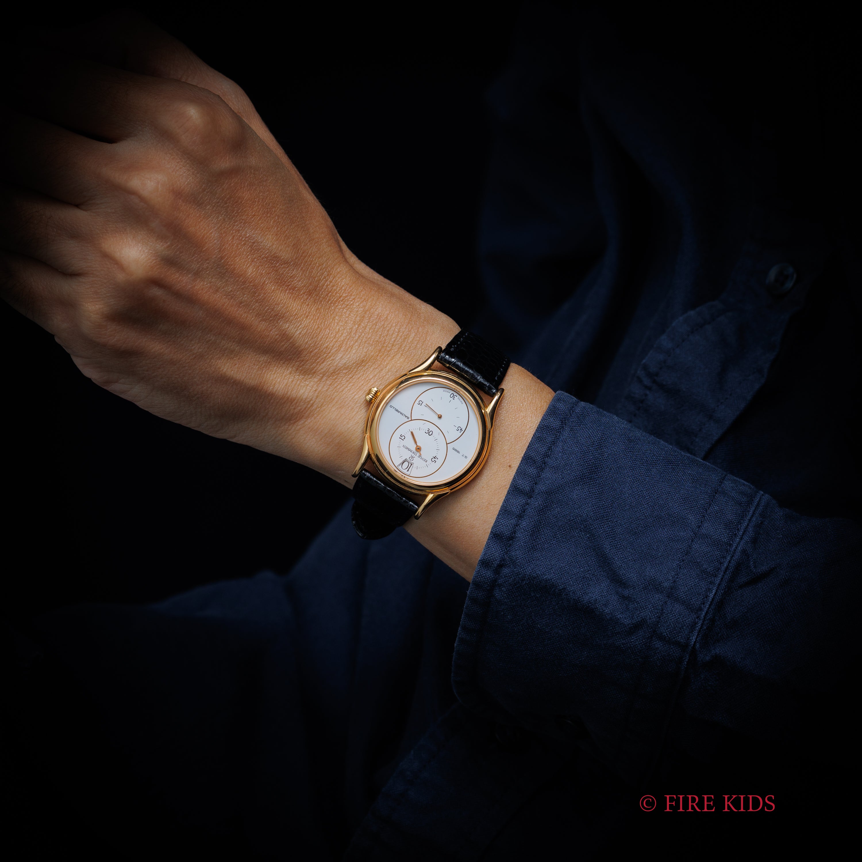 レヴュー・トーメン GT1885 SALTARELLO 1995年頃 ジャンピングアワー レギュレーター 手巻 純正ベルト尾錠