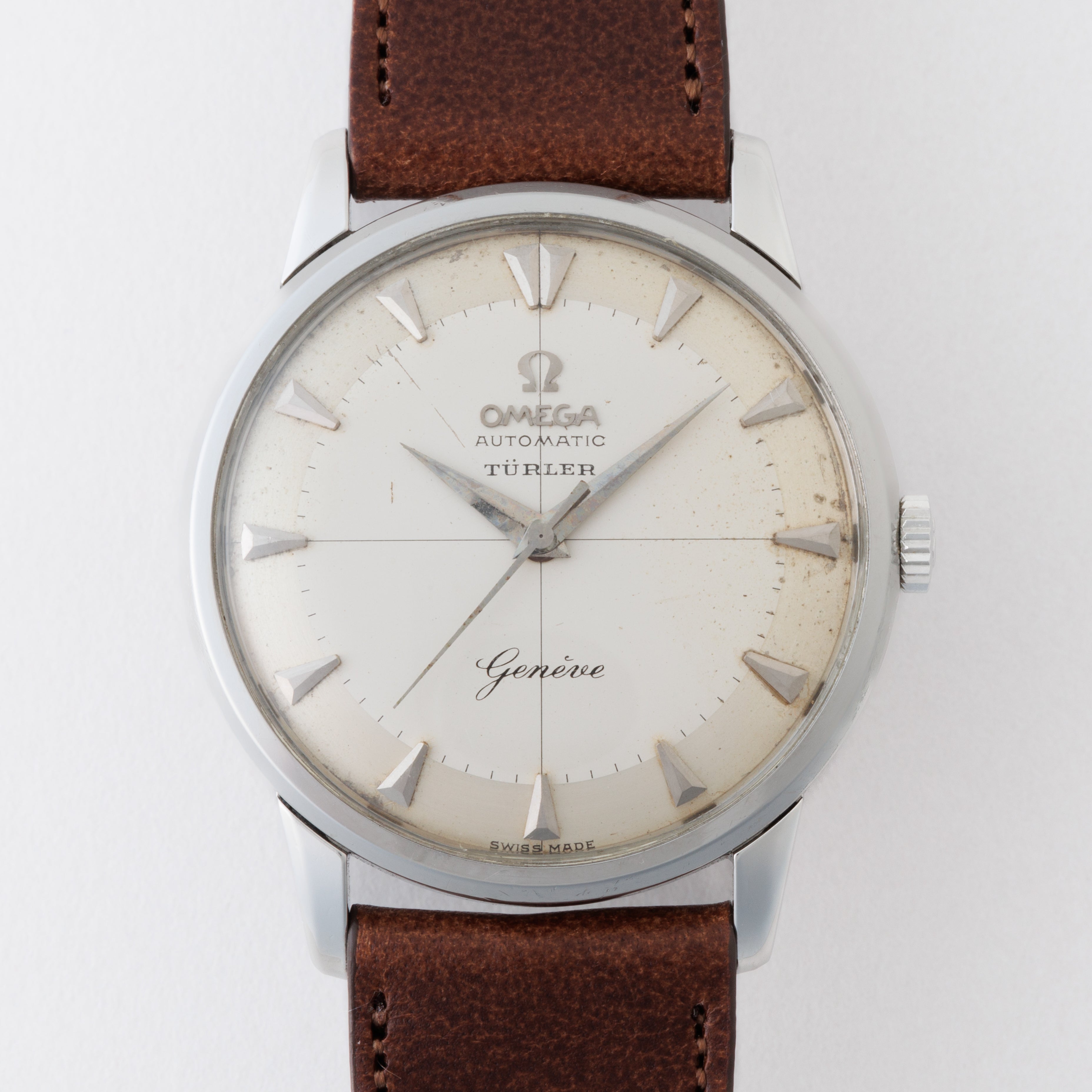 オメガ 筆記体ジュネーブ 自動巻 Cal.552 1959年製 ツートンダイヤル