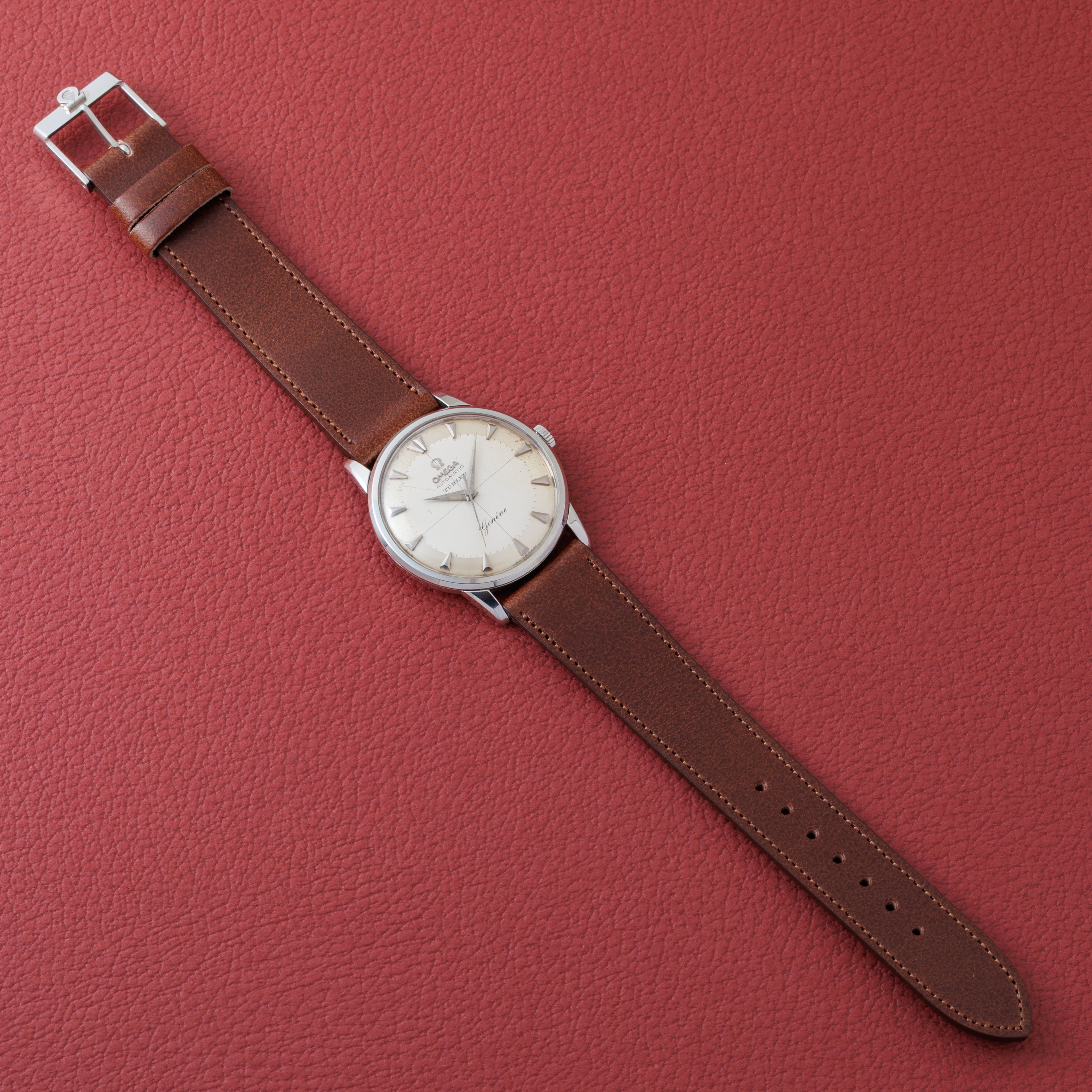 オメガ 筆記体ジュネーブ 自動巻 Cal.552 1959年製 ツートンダイヤル