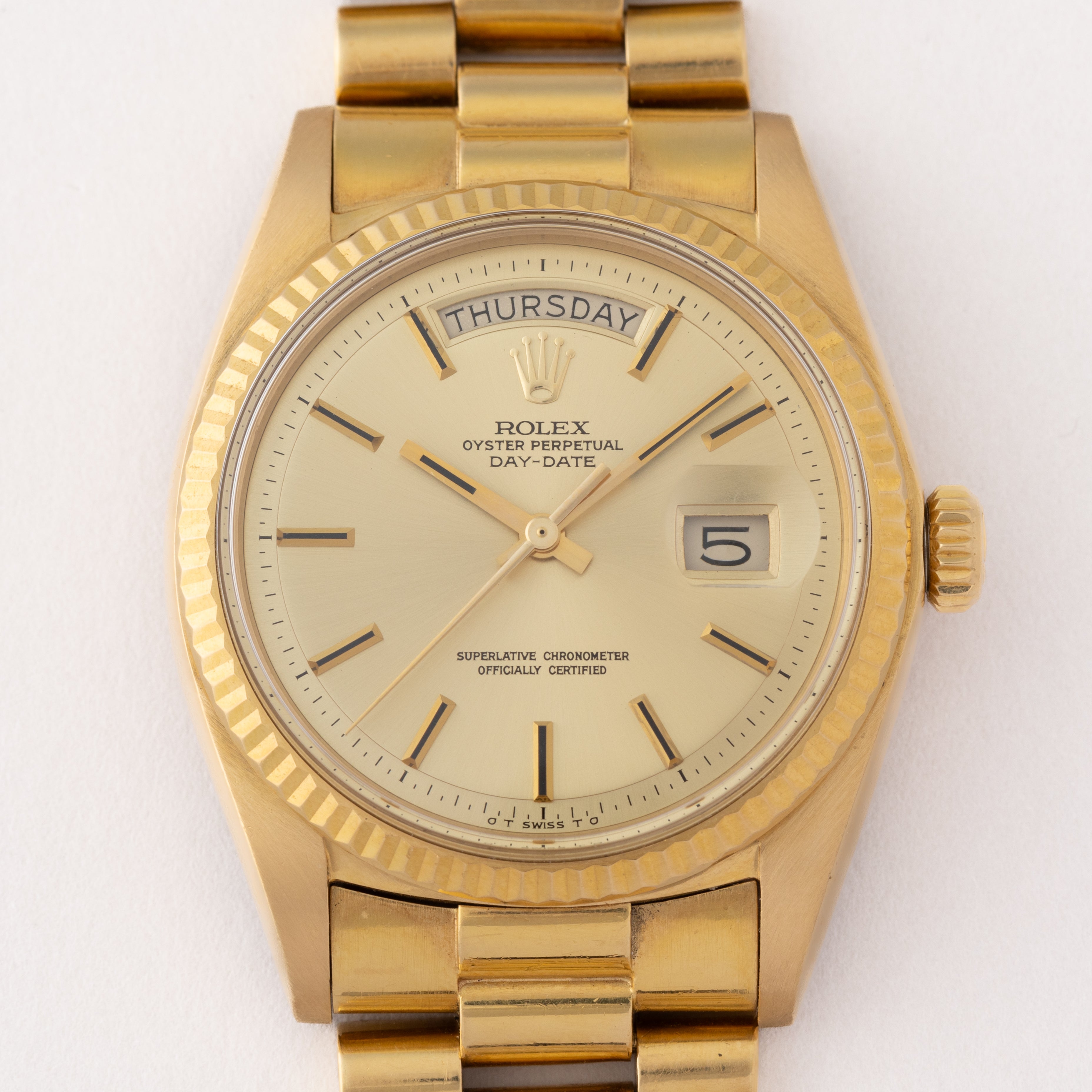 ロレックス デイデイト Ref.1803 18KYG 1973年製 ブレス付き