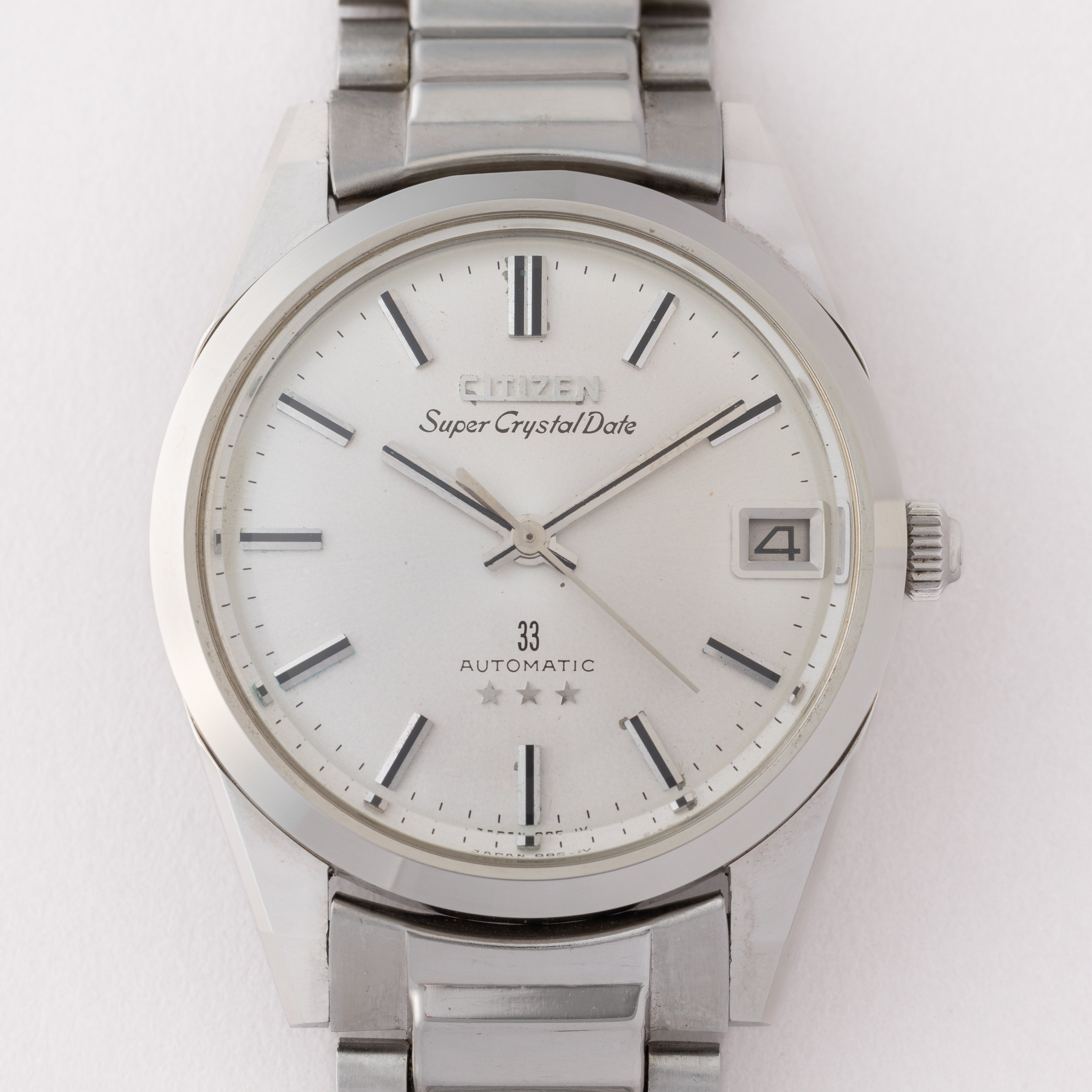 シチズン スーパークリスタルデイト 1967年製 シルバーダイヤル