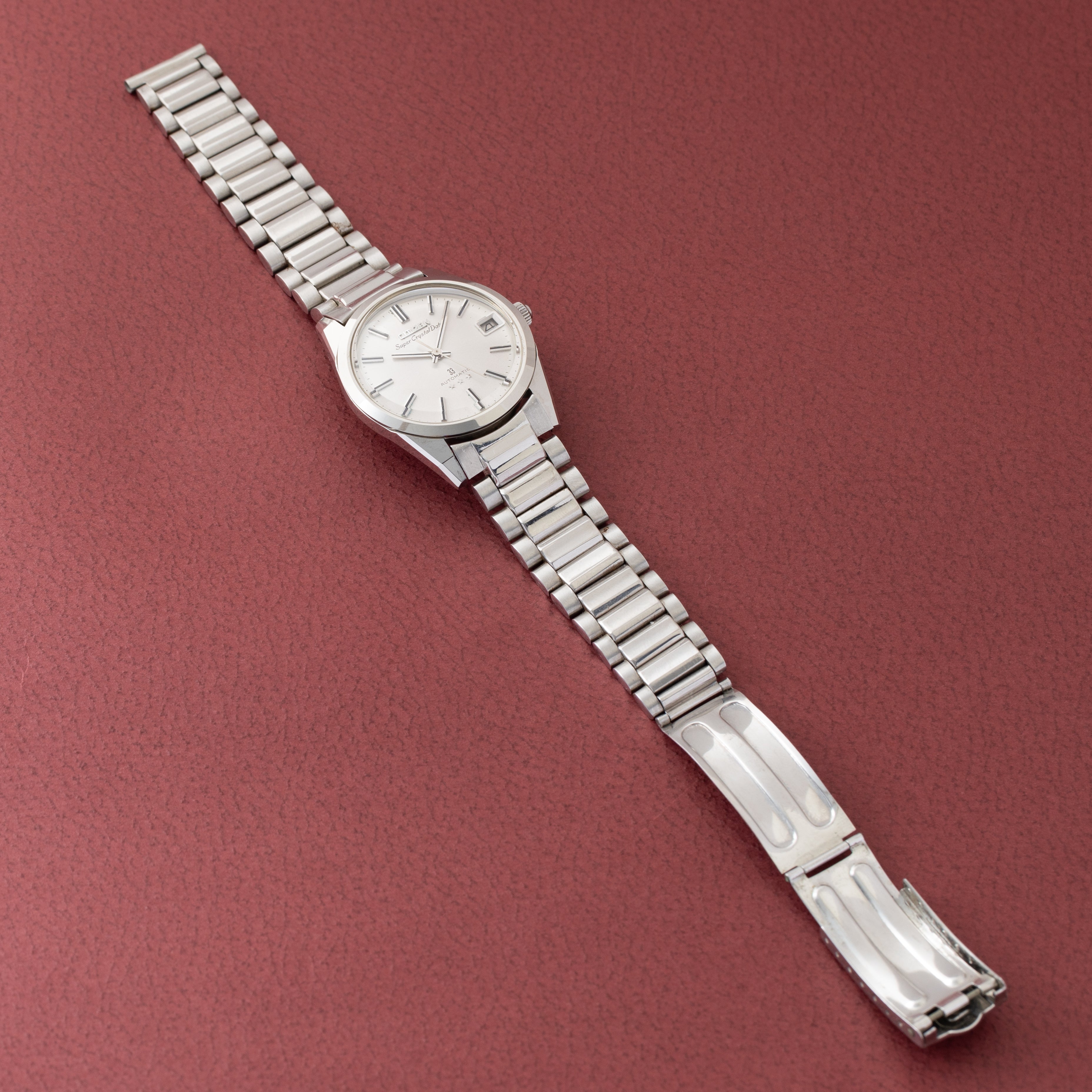 シチズン スーパークリスタルデイト 1967年製 シルバーダイヤル