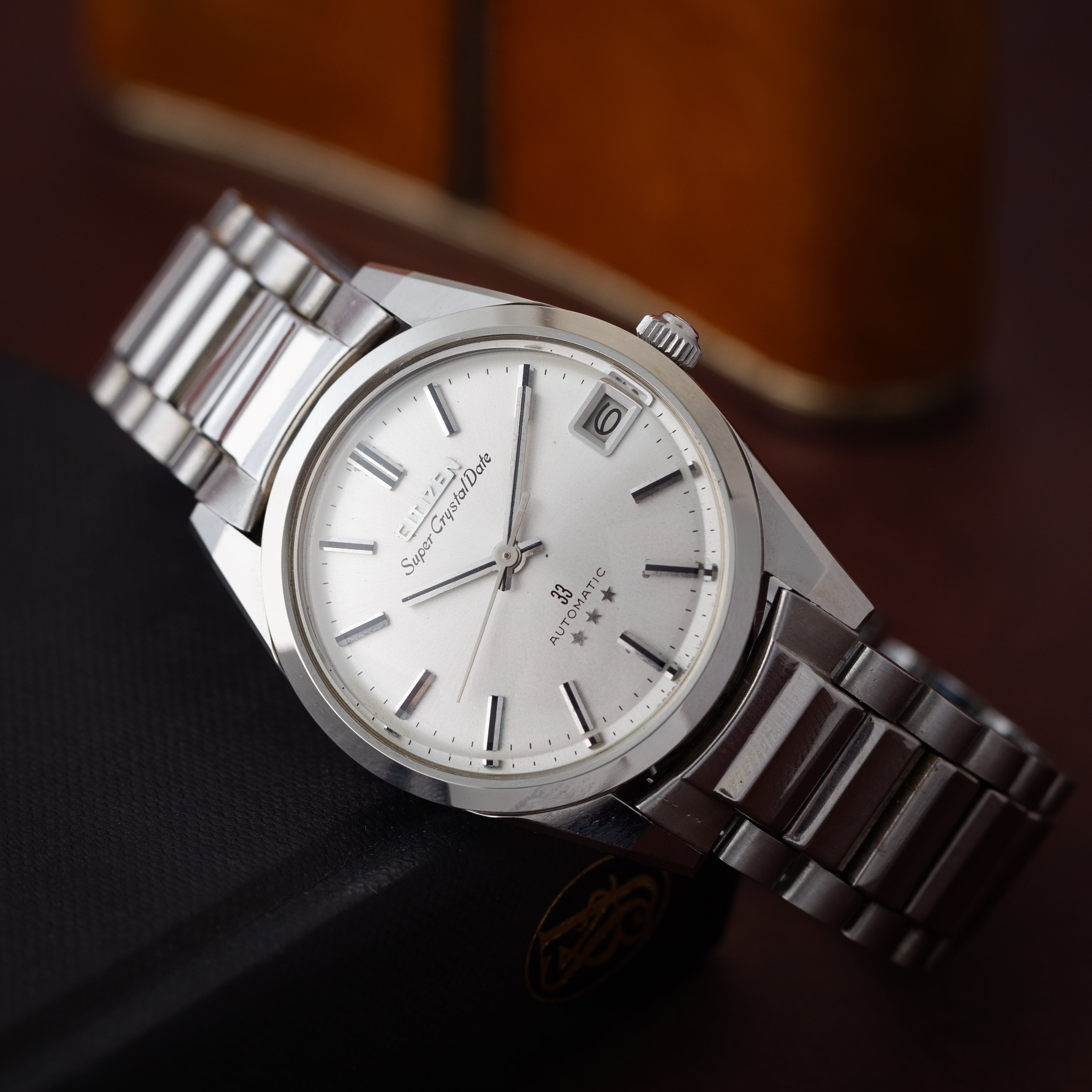 シチズン スーパークリスタルデイト 1967年製 シルバーダイヤル