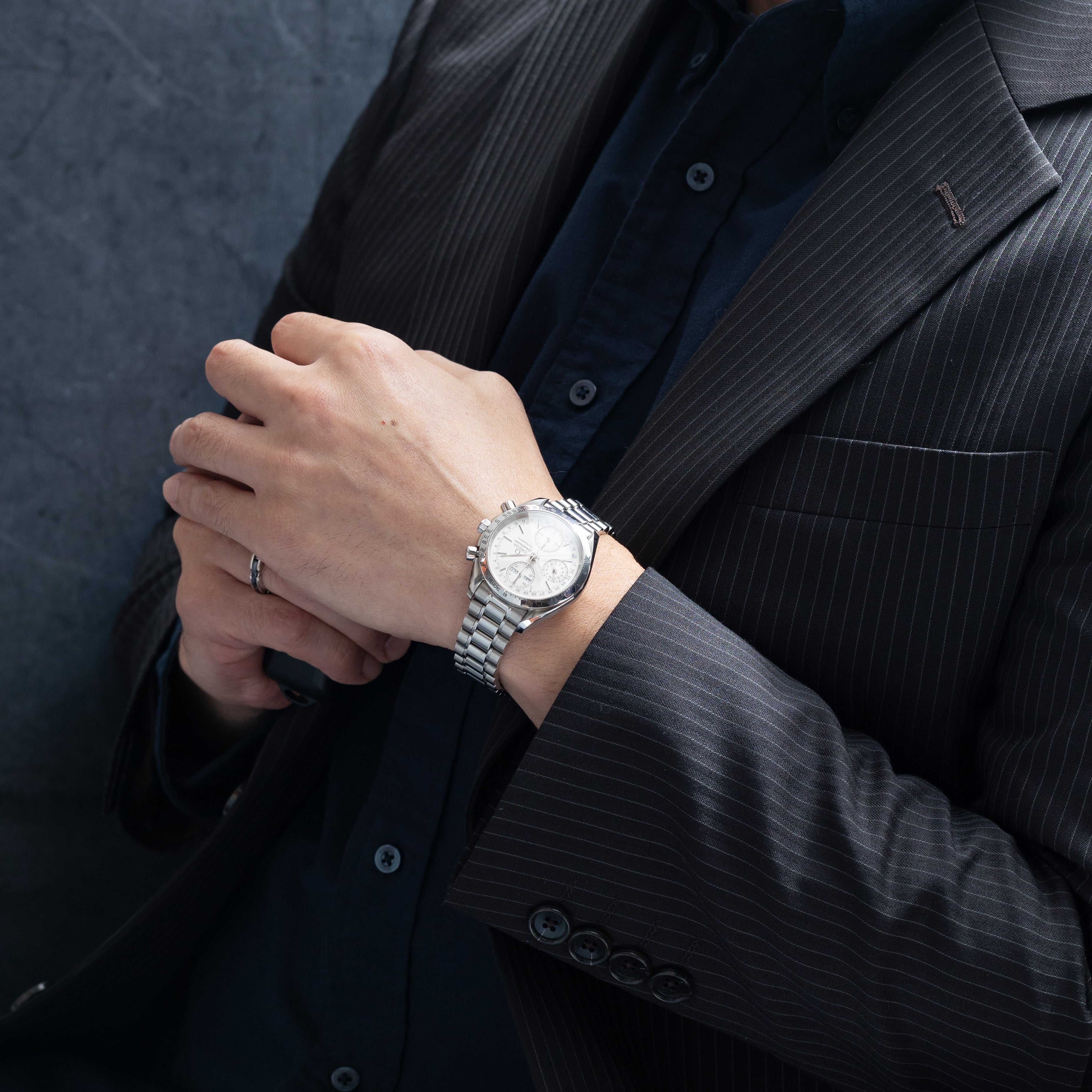 オメガ スピードマスター トリプルカレンダー 1998年製 Ref.175.0044 オートマチック ギャラ、コマ付き