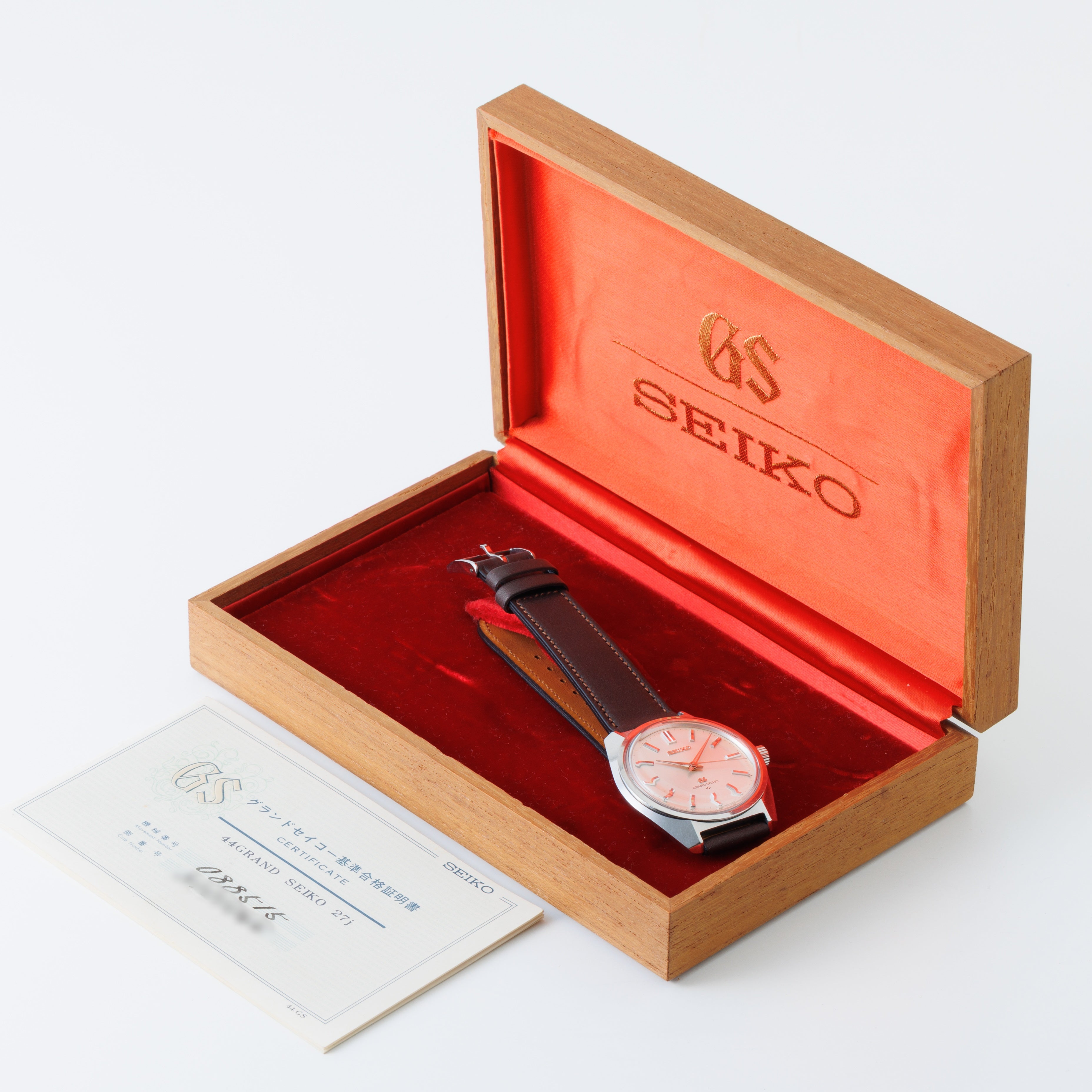 グランドセイコー 1968年製 Ref.4420-9000 44GS 後期 箱、証明書付き