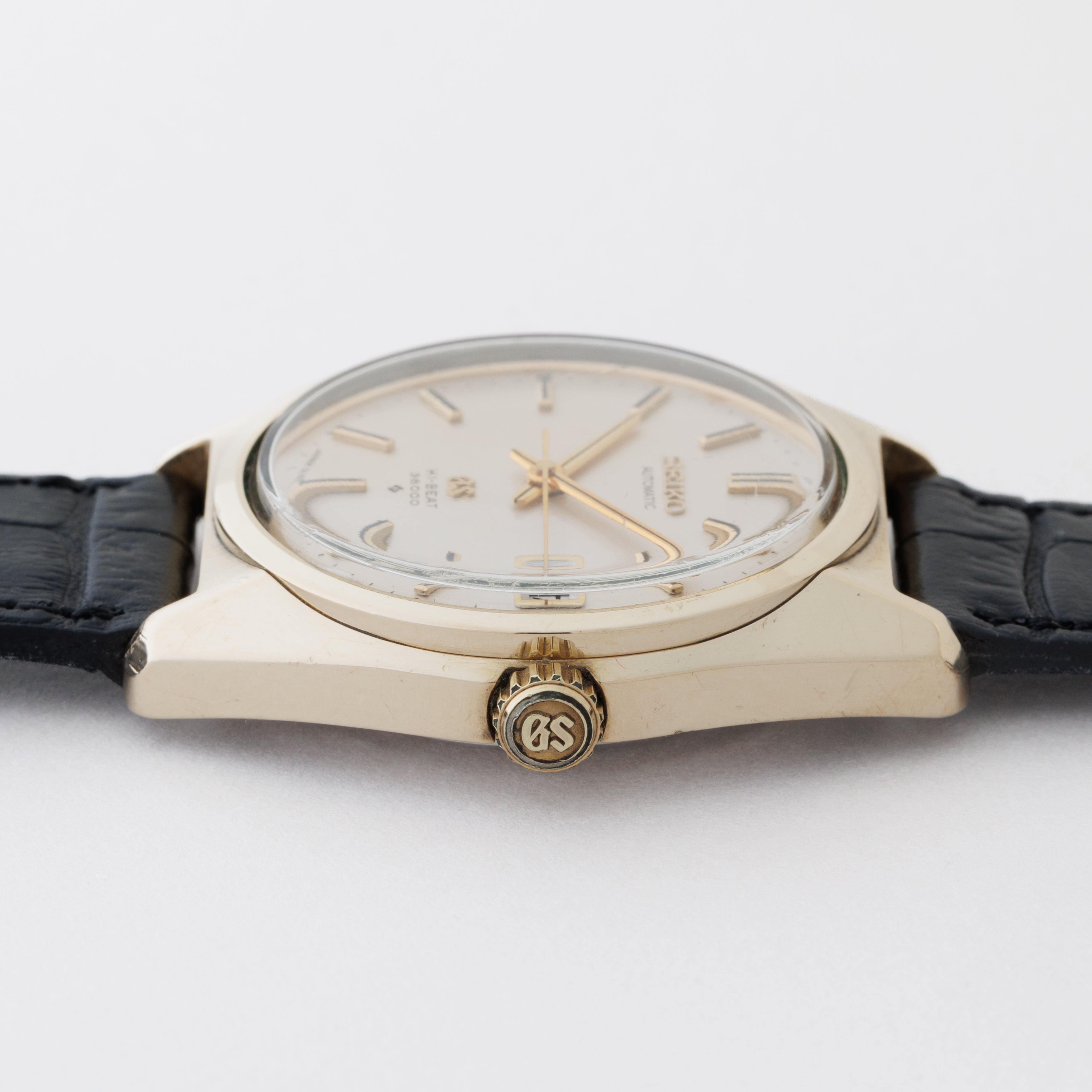 グランドセイコー 36000 1969年製 Ref.6145-8000 CAPゴールド 61GS セイコー革ベルト付き