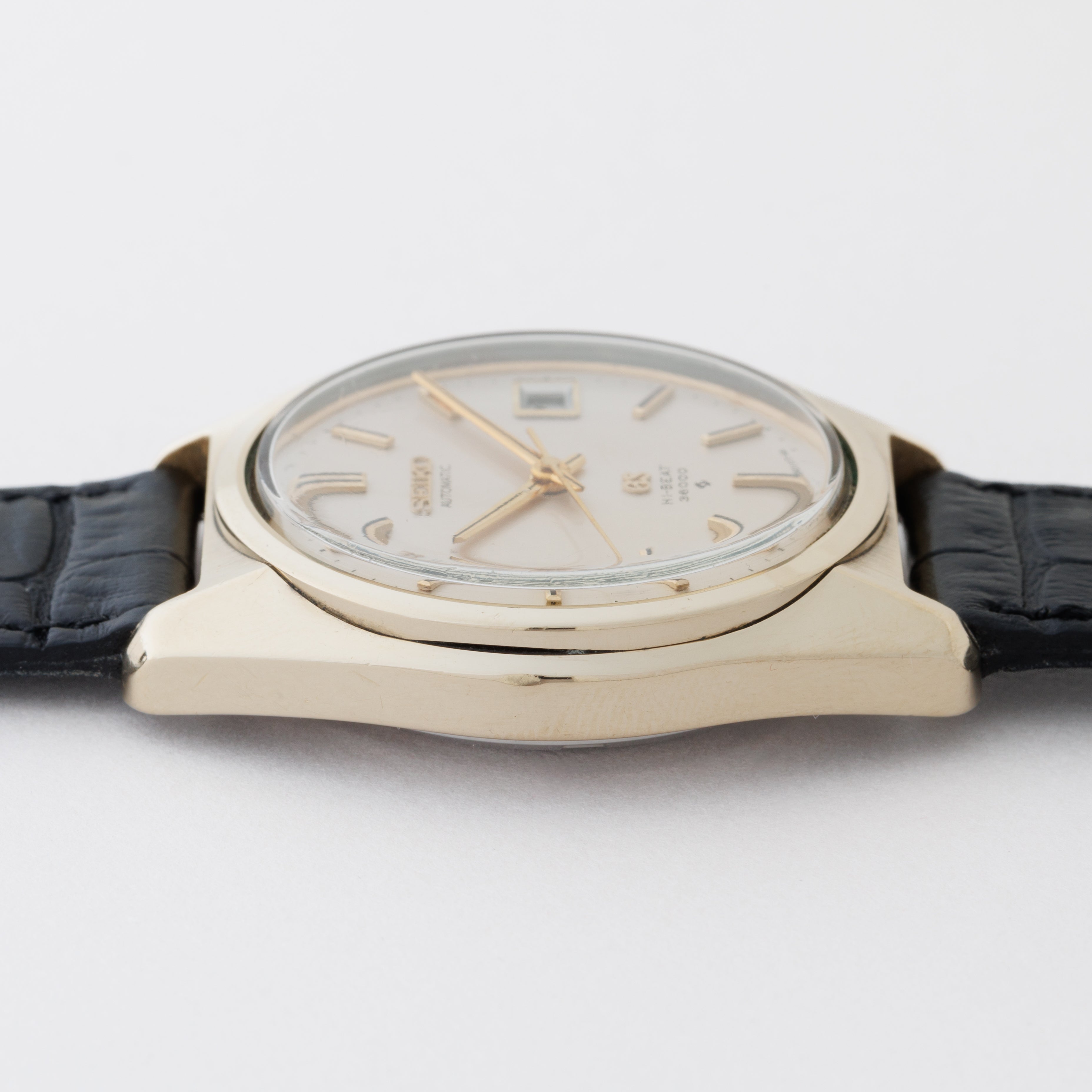 グランドセイコー 36000 1969年製 Ref.6145-8000 CAPゴールド 61GS セイコー革ベルト付き