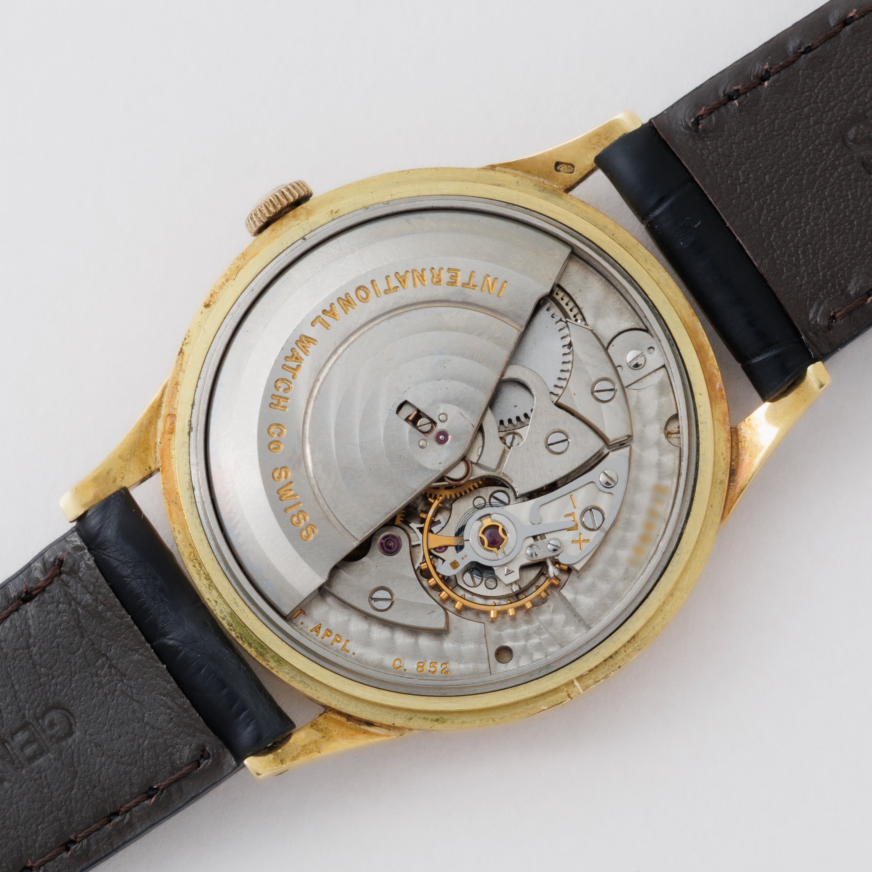 IWC 18金無垢ラウンドケース 1958年製 ペラトン式自動巻き Cal.852搭載