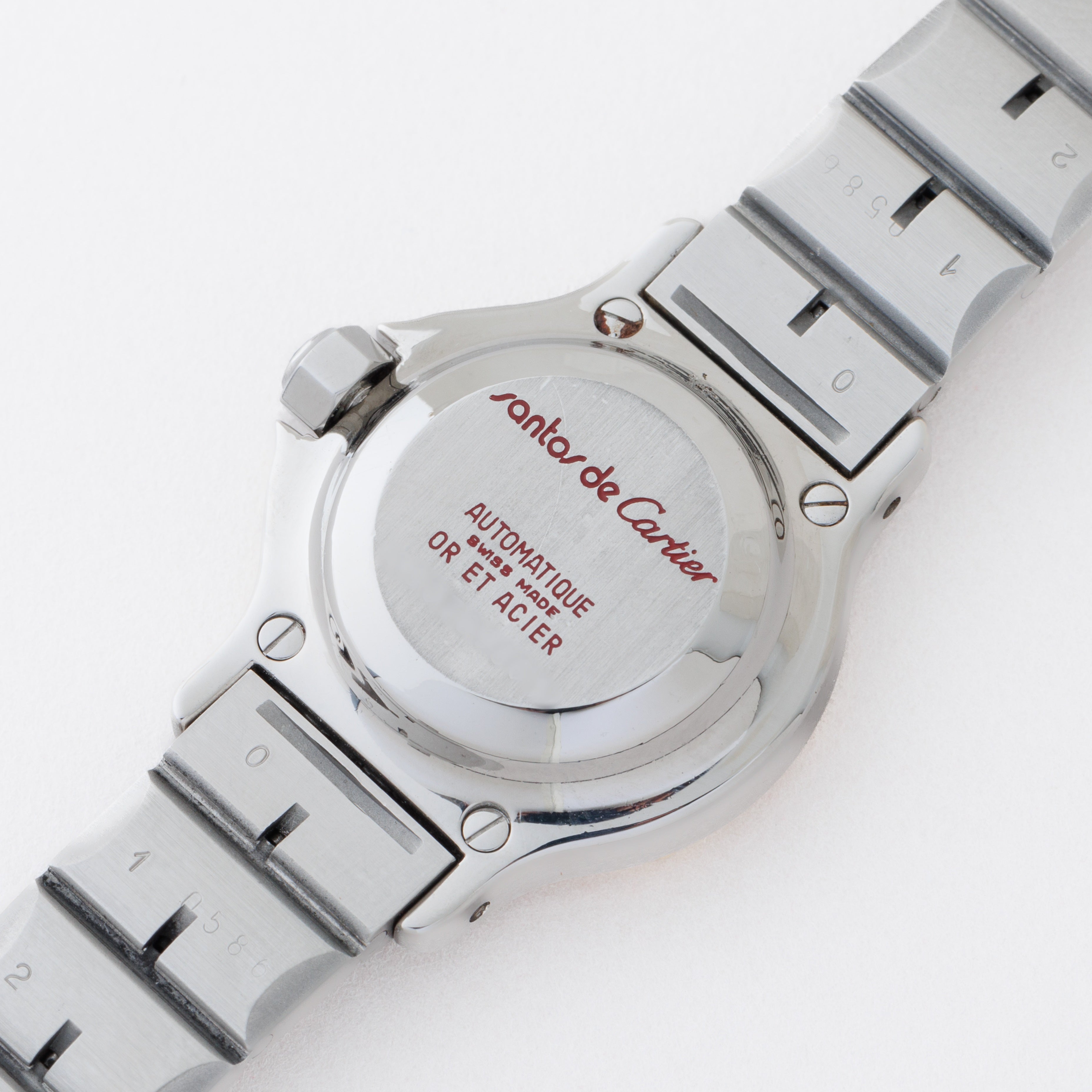 カルティエ サントスオクタゴン 1980年代製 SMサイズ コンビ 箱付き