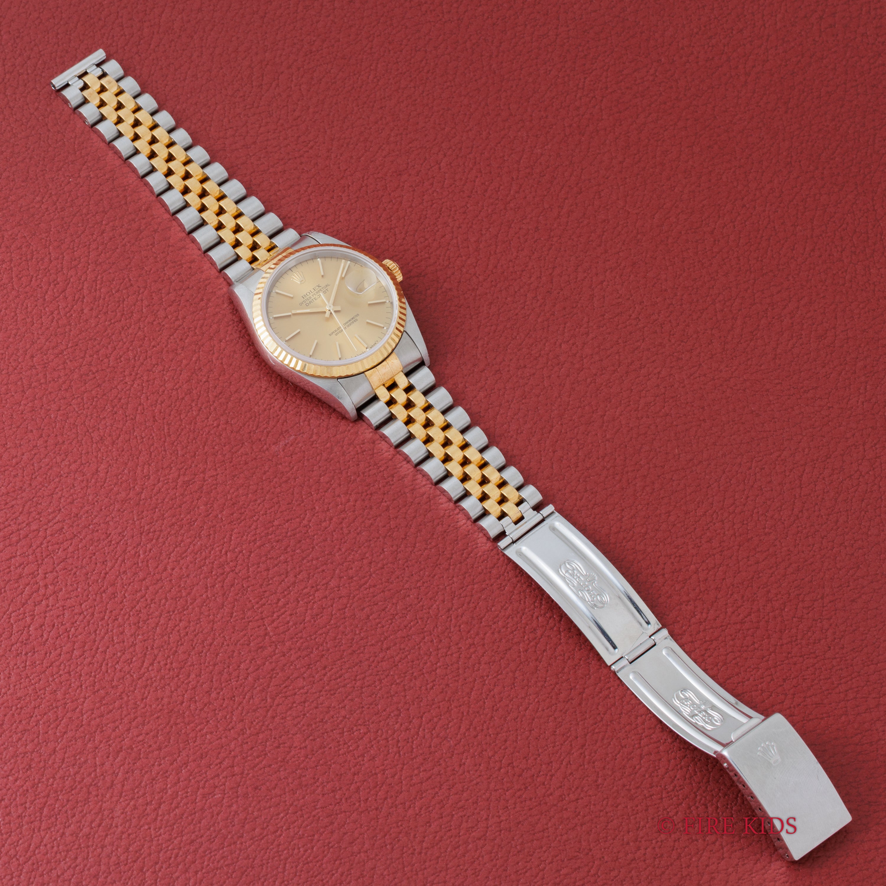ロレックス デイトジャスト Ref.16233 シャンパンダイヤル 1993年製 純正ジュビリーコンビブレス 箱付